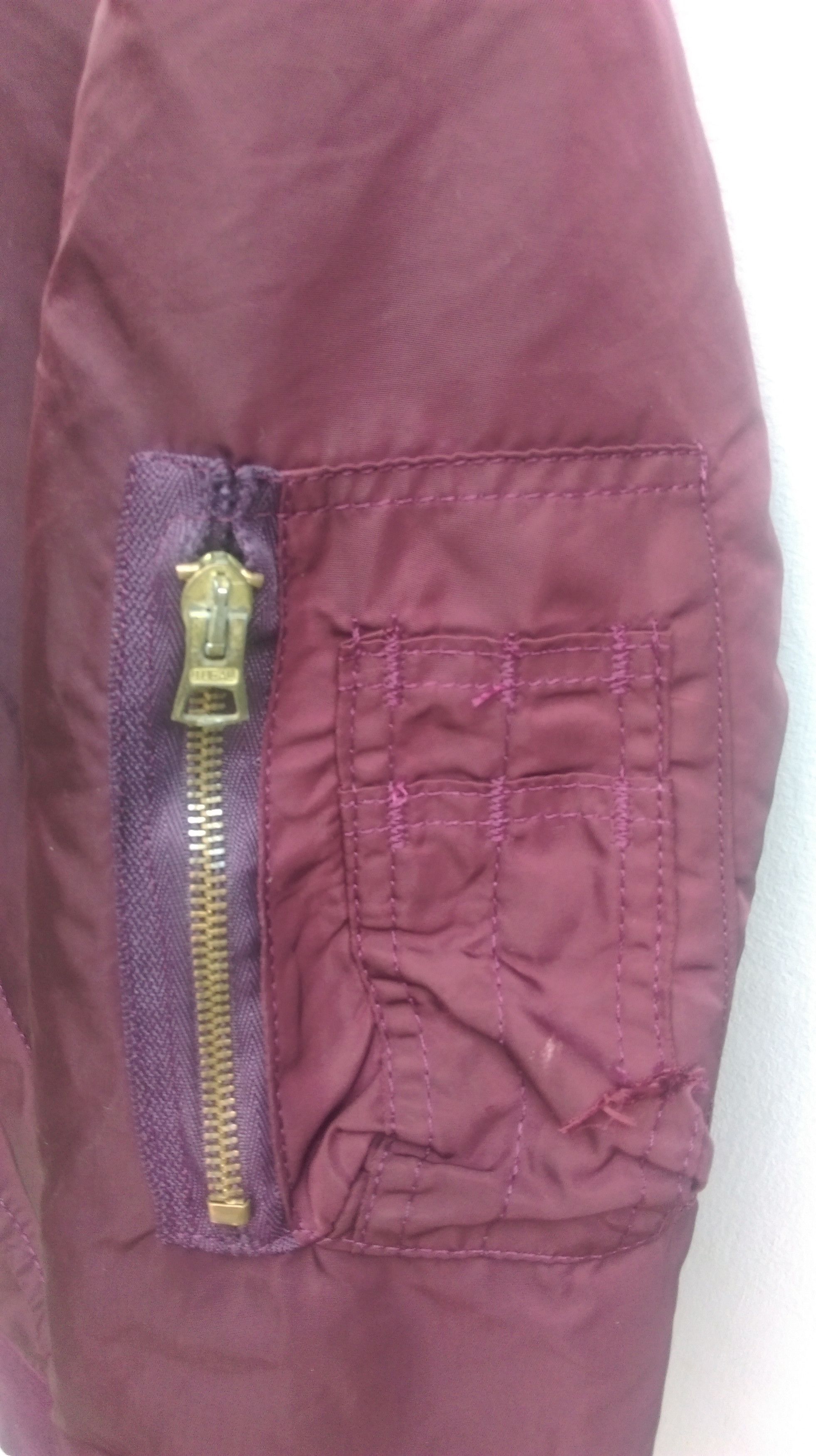 Alpha Industries Vtg Alpha industries marron bomber jacket Size US L / EU 52-54 / 3 - 3 Thumbnail