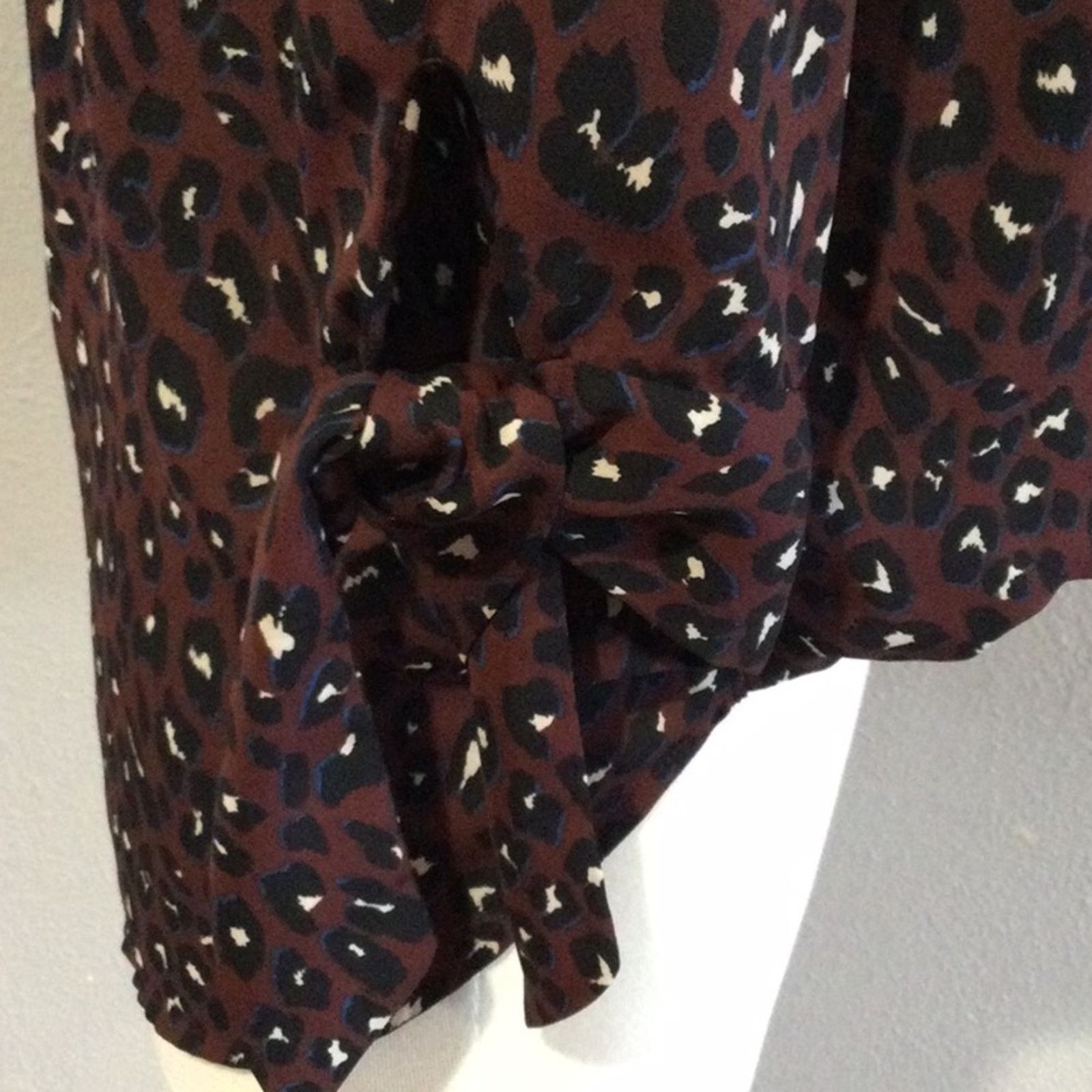 Other West Kei Multicolor Faux Wrap Tie Sleeve Blouse S Size S / US 4 / IT 40 - 7 Thumbnail