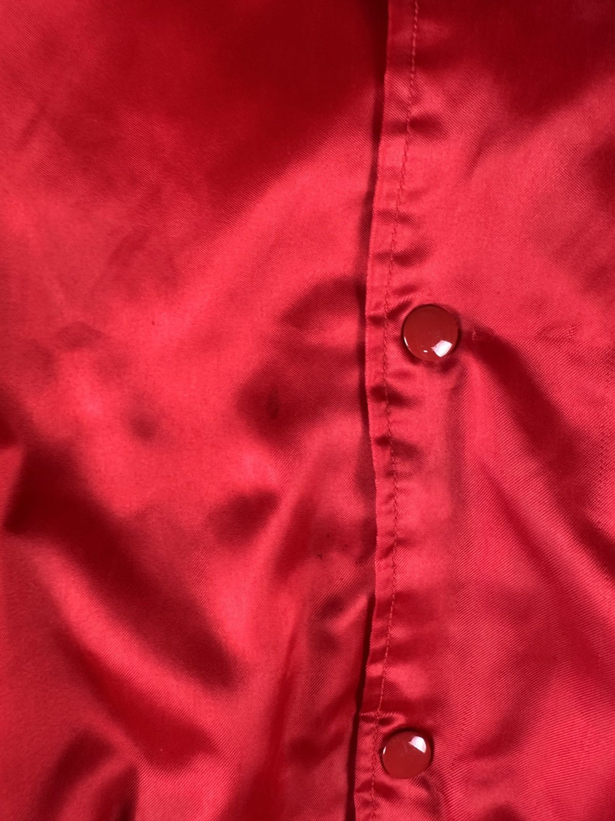 Other Vintage Red Satin SECURITY Jacket | 80s–90s Bomber | M Size US M / EU 48-50 / 2 - 4 Thumbnail