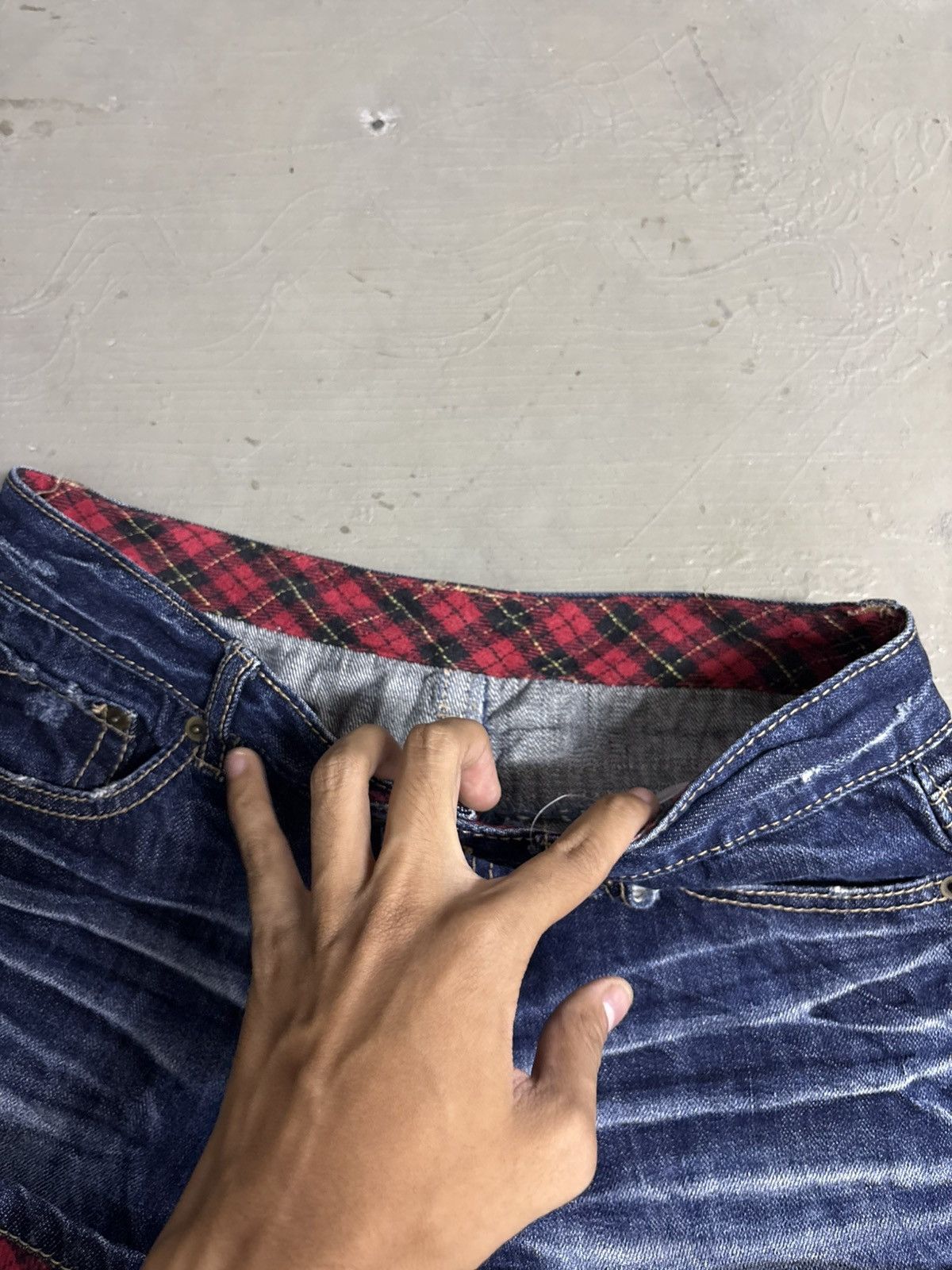 If Six Was Nine RNA H Naoto Acid Wash Japanese brand Denim shorts Size 31" - 6 Thumbnail