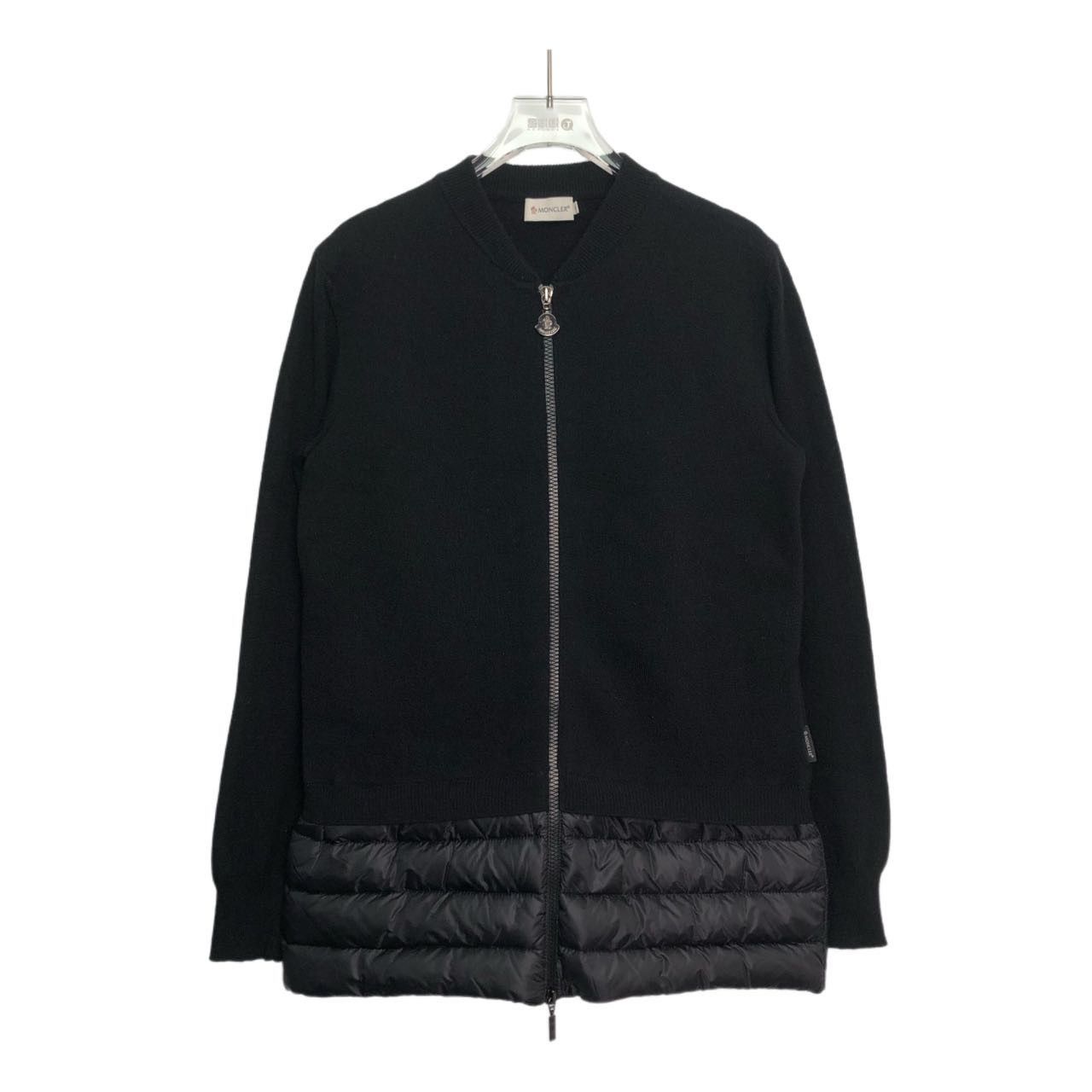 Moncler Moncler Wool Sweater Spliced Down Jacket Coat K26WX Size S / US 4 / IT 40 - 1 Thumbnail