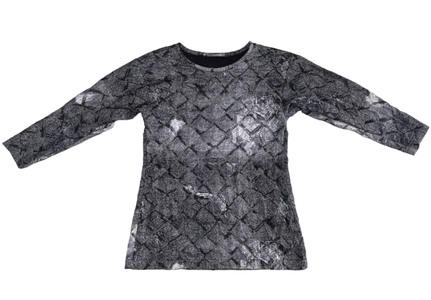 Issey Miyake × Japanese Brand Vintage 80s Issey Miyake Quilted Long Sleeve Top Sweatshirt Size US M / EU 48-50 / 2 - 2 Thumbnail