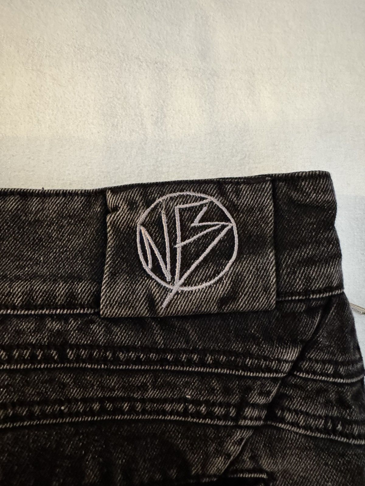 No Faith Studios No Faith Studios Heavy Wave Denim Black Size US 33 - 4 Thumbnail
