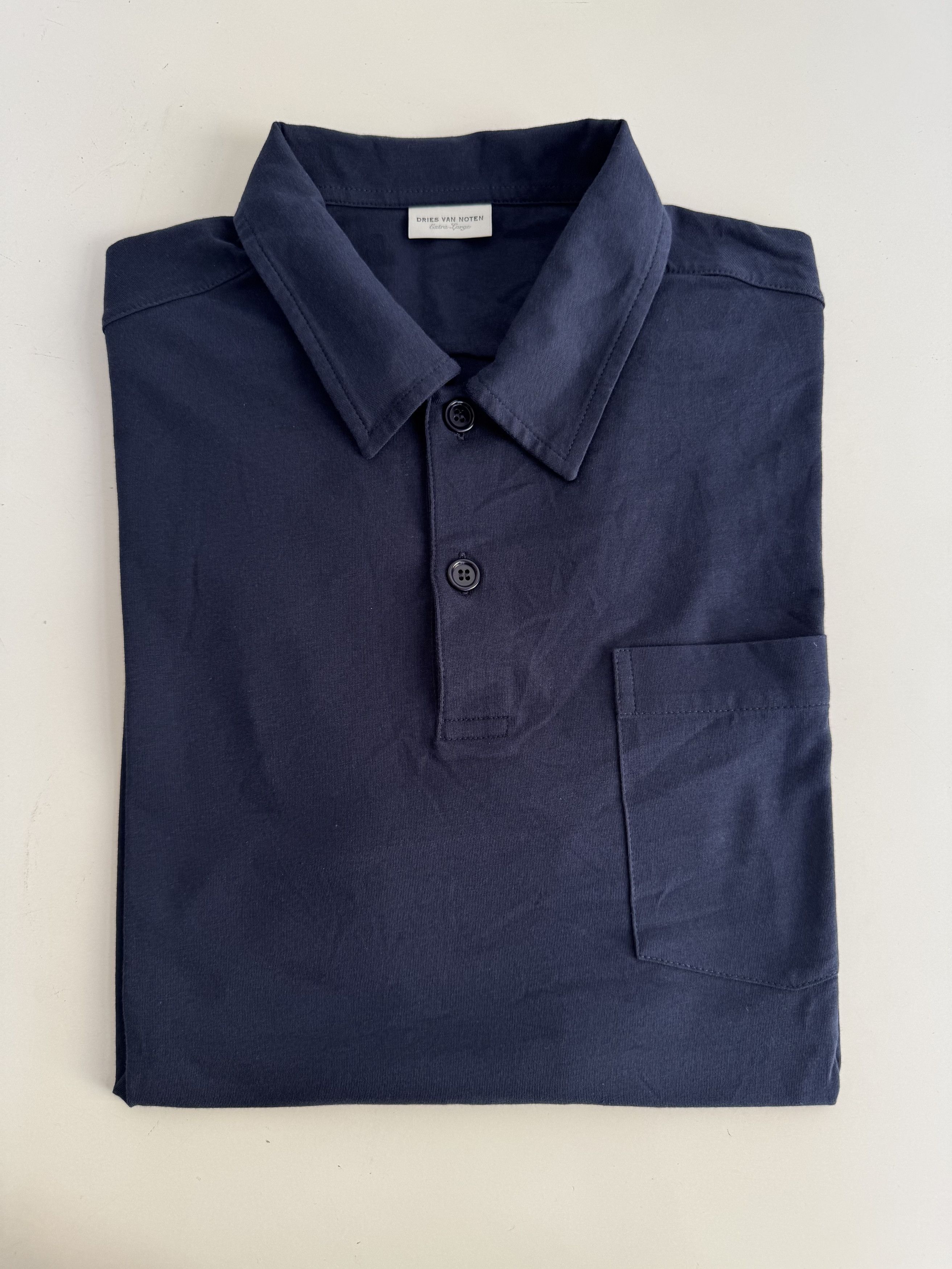 Dries Van Noten Dries Van Noten Cotton jersey polo shirt Size US XL / EU 56 / 4 - 5 Thumbnail