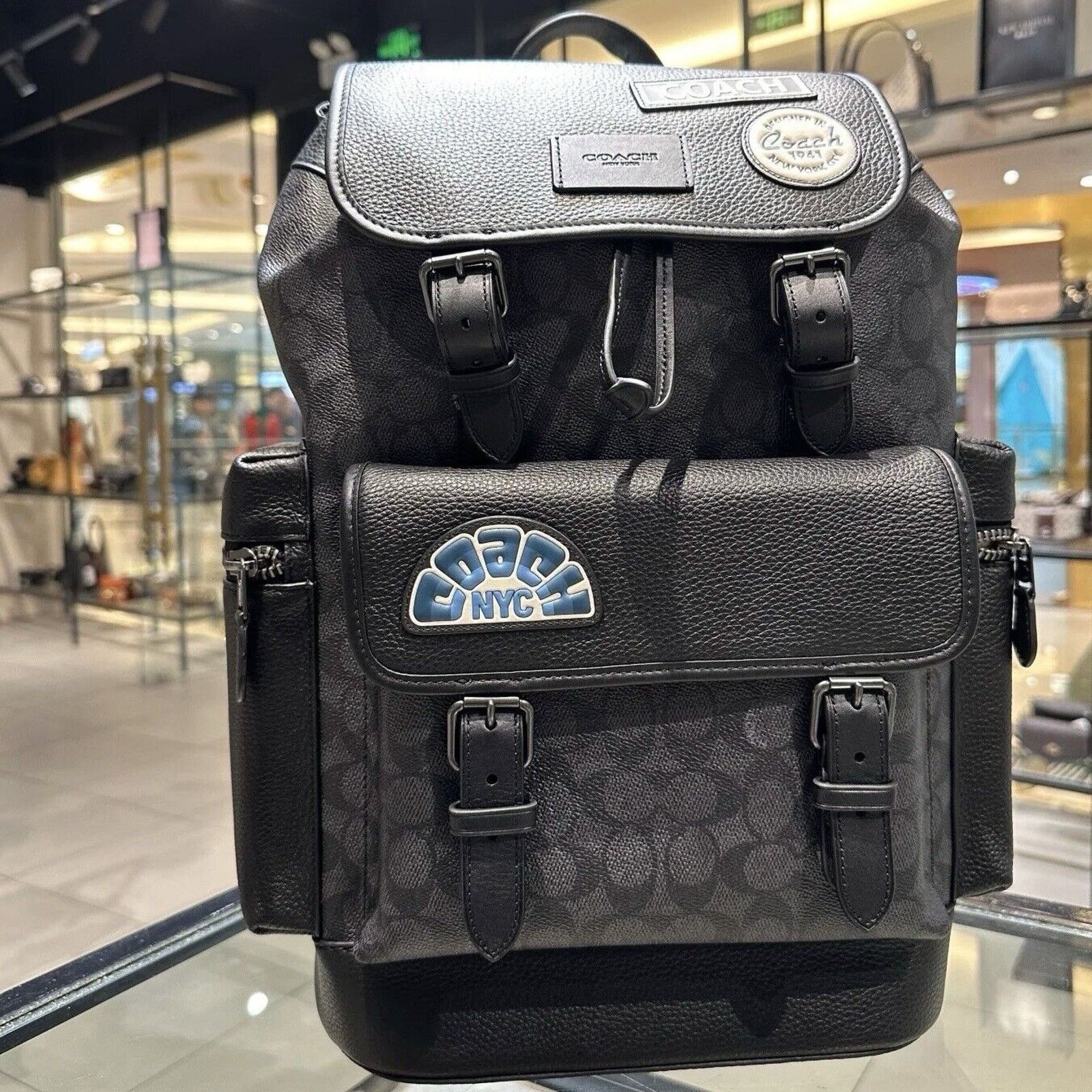 Coach NWT Limited Coach MEN's Sprint Backpack Signature Patches Size ONE SIZE - 2 Thumbnail