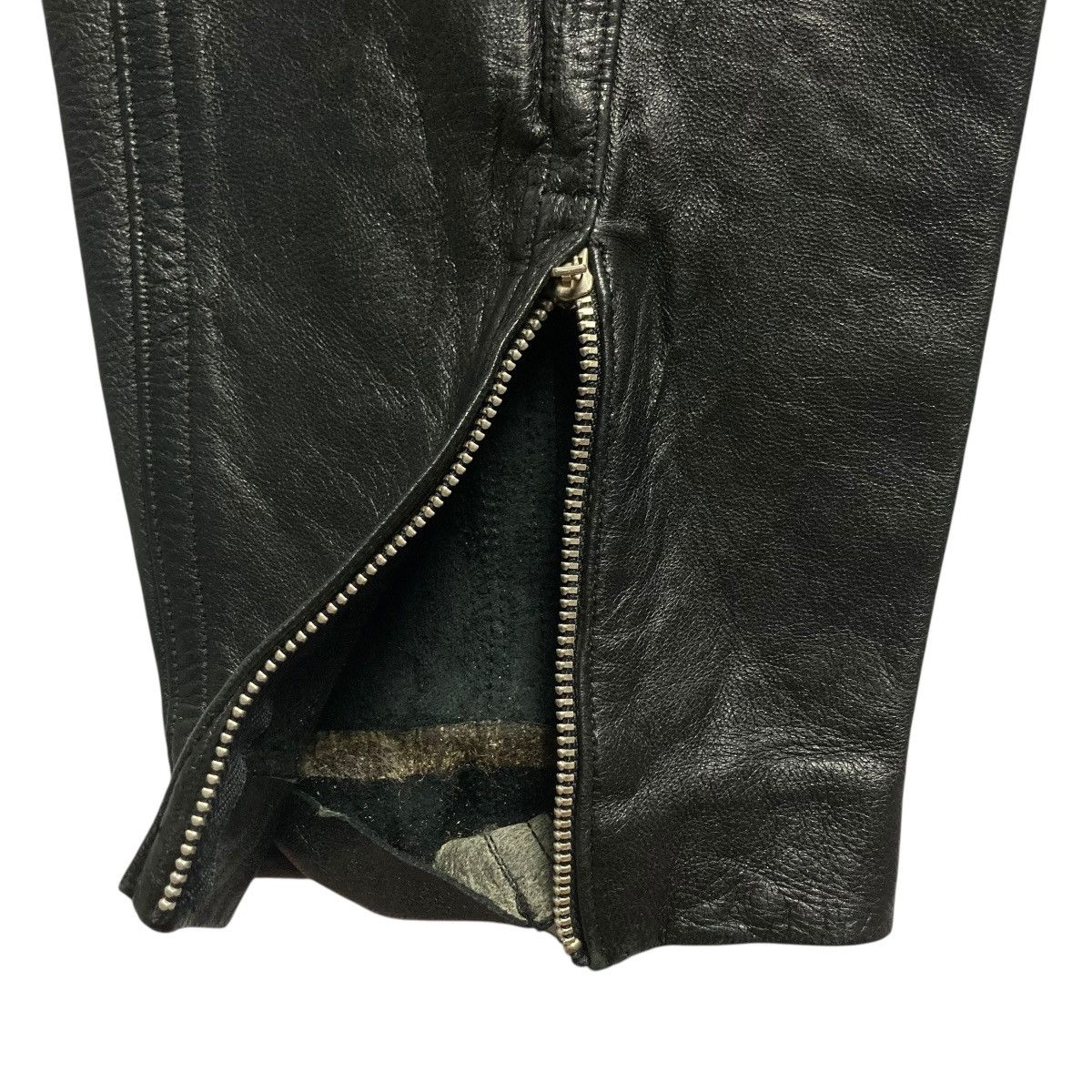 Japanese Brand 🇯🇵 VINTAGE ROPE CHIC G GALUBOT GENUINE LEATHER PANTS Size 26" / US 2 / IT 38 - 10 Thumbnail