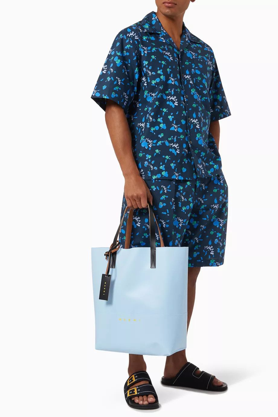 Marni o1f1d3z0525 Size: OS / Tribeca Tote Bag in Blue Size ONE SIZE - 2 Thumbnail