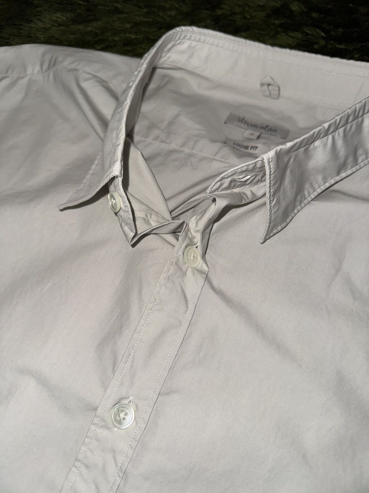 Steven Alan [XL] Steven Alan Reverse Seam Short Sleeve Shirt Grey Size US XL / EU 56 / 4 - 3 Thumbnail