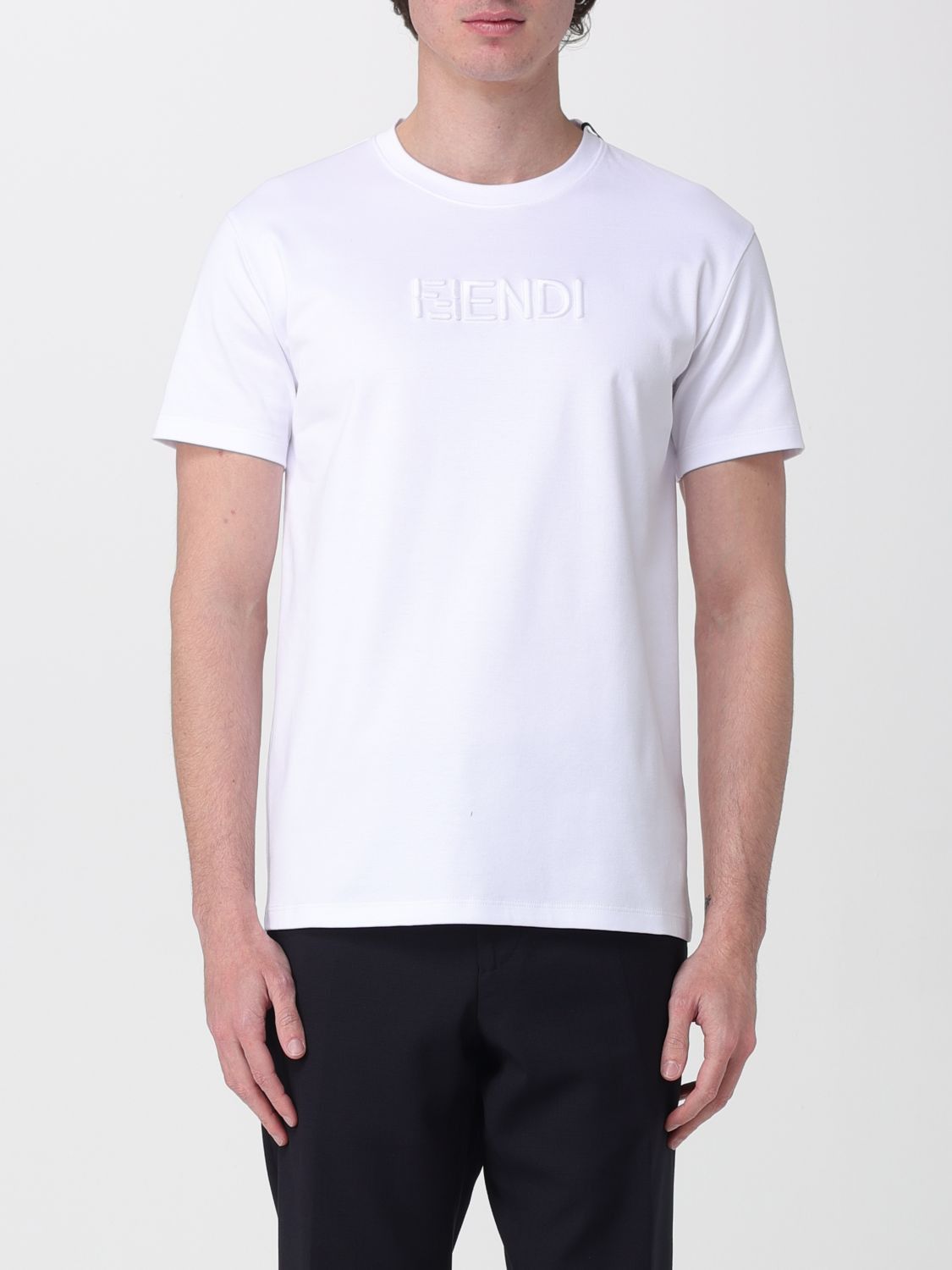 Fendi Fendi T-Shirt Men White Size US L / EU 52-54 / 3 - 1 Thumbnail