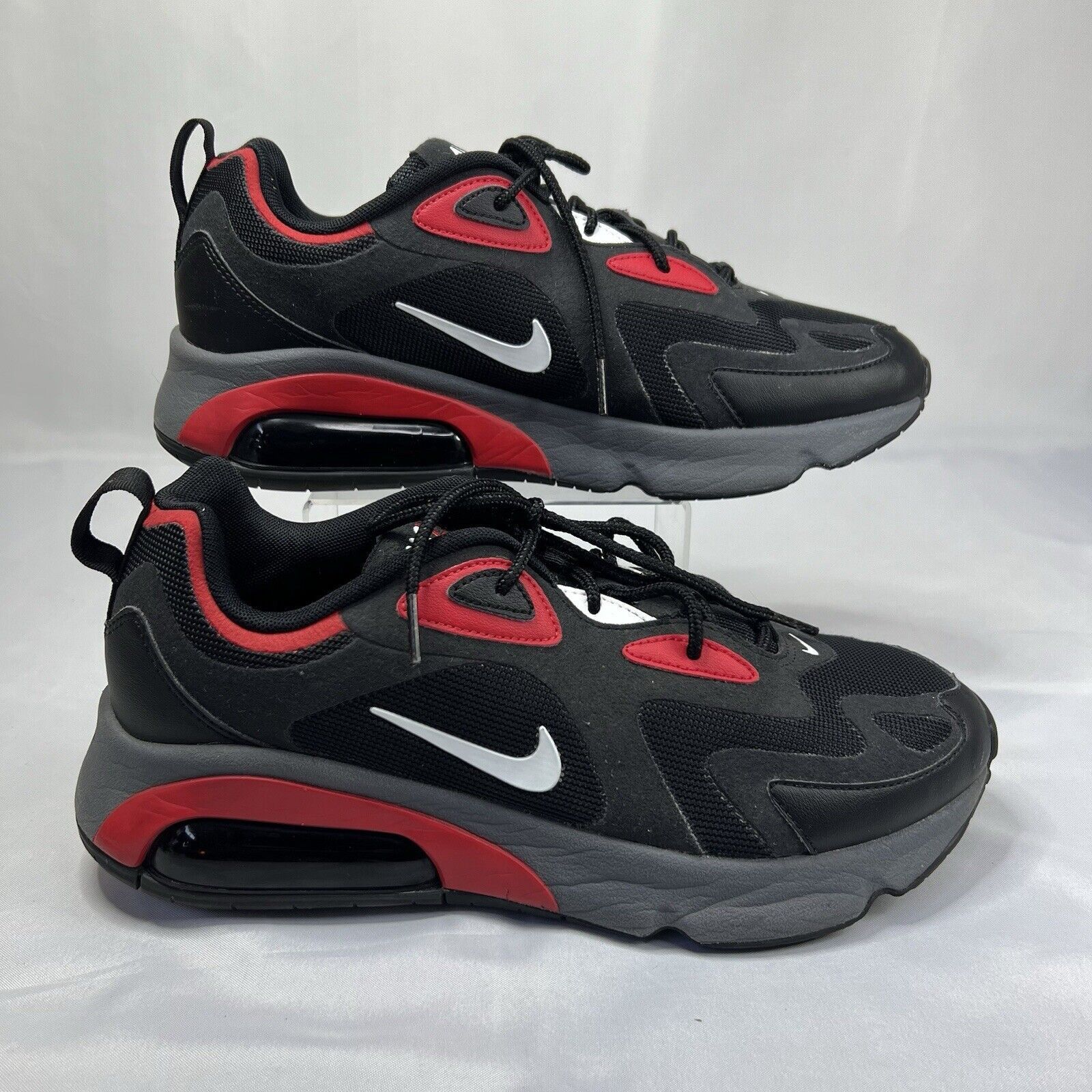 Nike Nike Air Max 200 Black University Red Men Sz 9.5 Sneakers Size US 9.5 / EU 42-43 - 5 Thumbnail