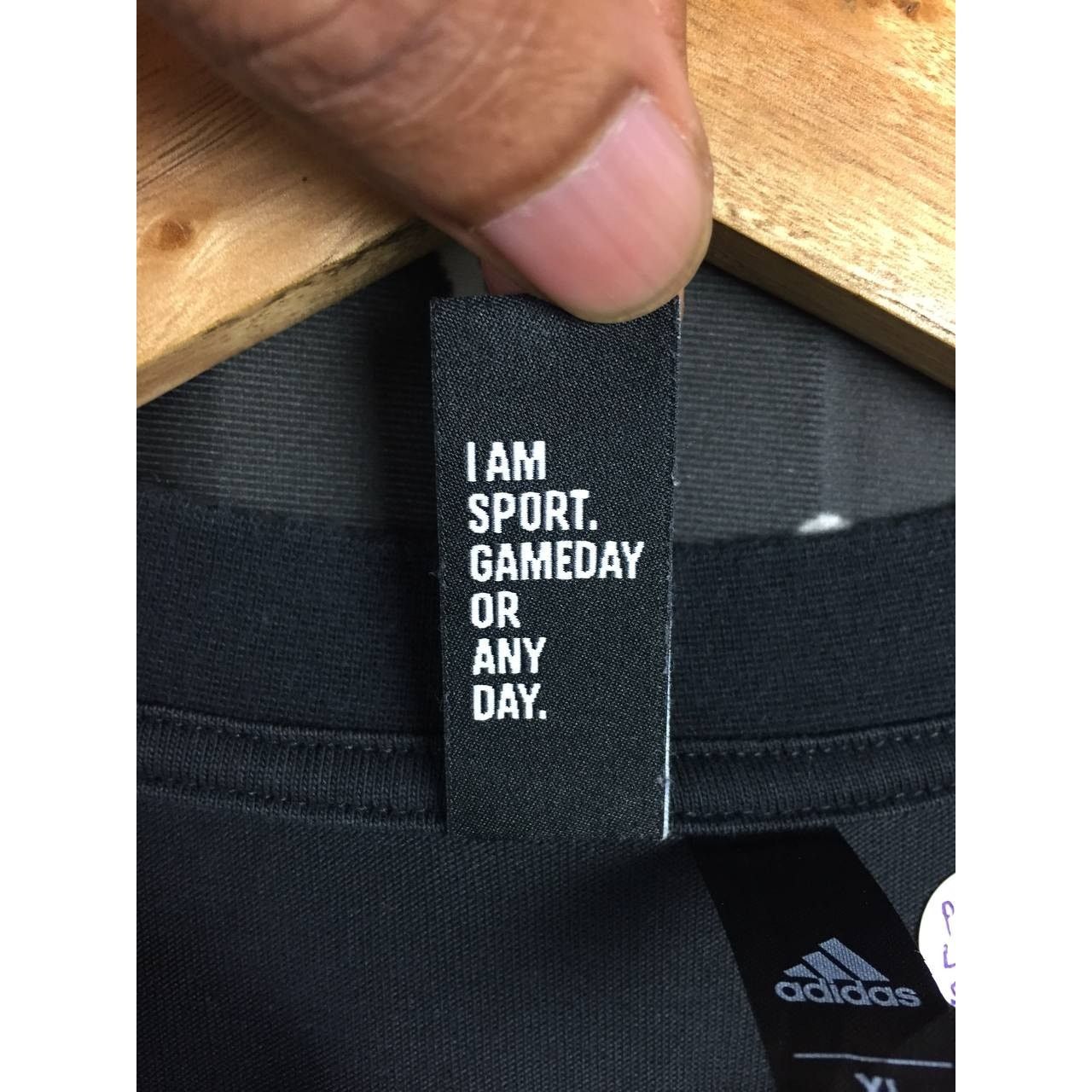 Adidas × Vintage Adidas Three Stripes Wording Longsleeve Tee Size XL Size US XL / EU 56 / 4 - 11 Thumbnail