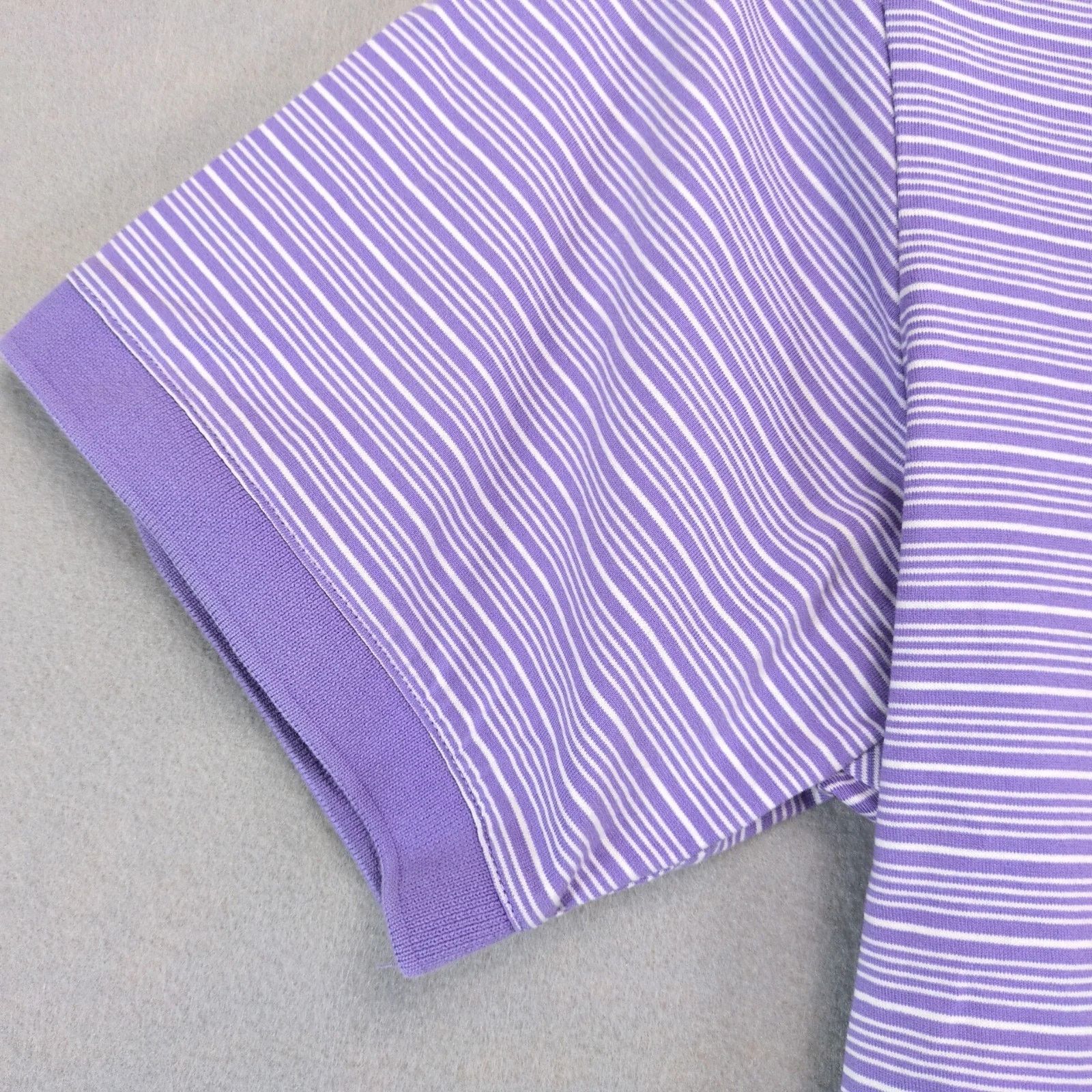Saks Fifth Avenue Black Saks Fifth Avenue Purple Striped Polo Shirt Men's M Size US M / EU 48-50 / 2 - 8 Thumbnail