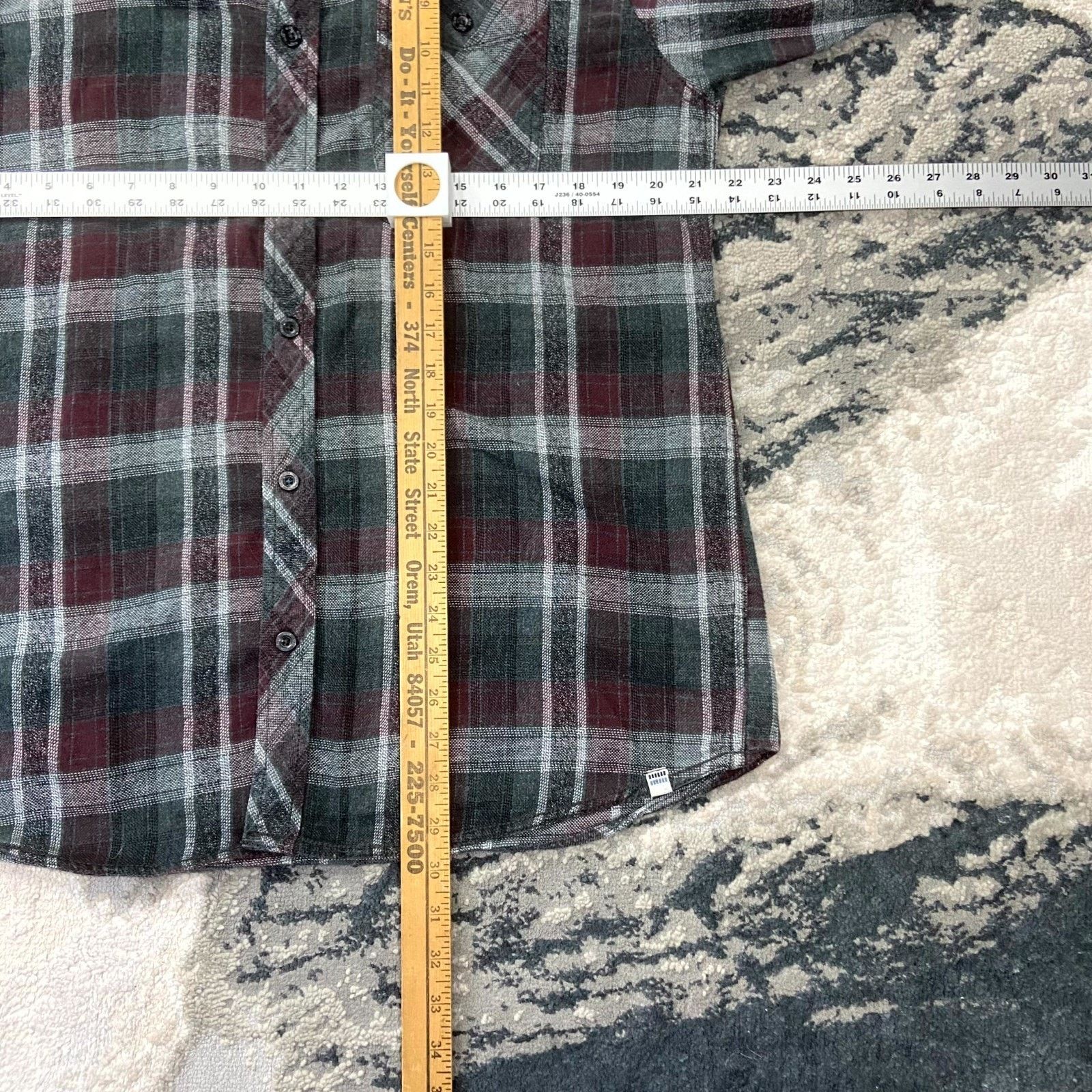 & Other Stories KLB II Flannel Shirt Men Large Multicolor Plaid Locker Loop Size US L / EU 52-54 / 3 - 5 Thumbnail