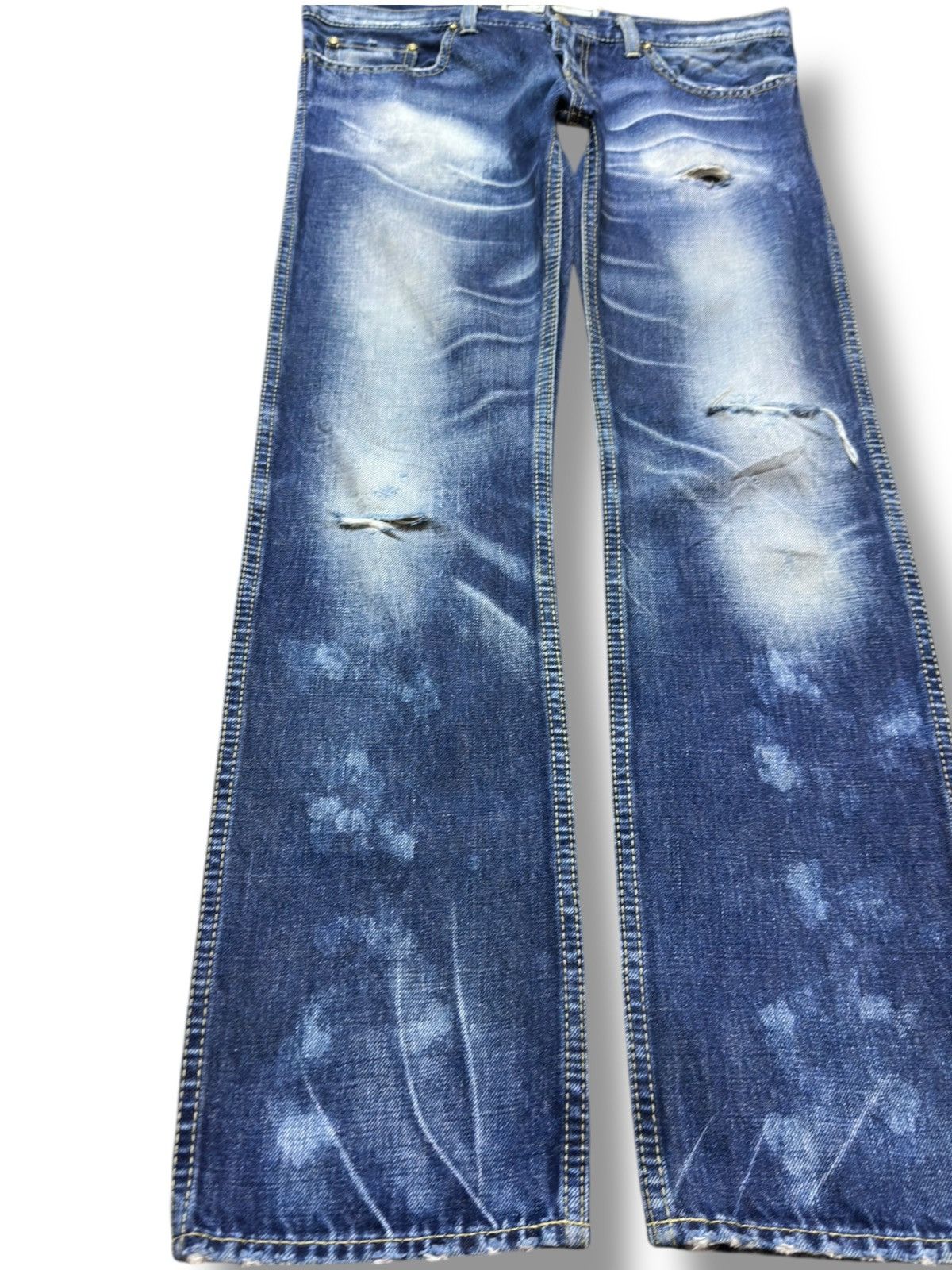 Hysteric Glamour Vintage RNA.Inc Faded Grunge Buckle Back Denim Size US 32 / EU 48 - 3 Thumbnail