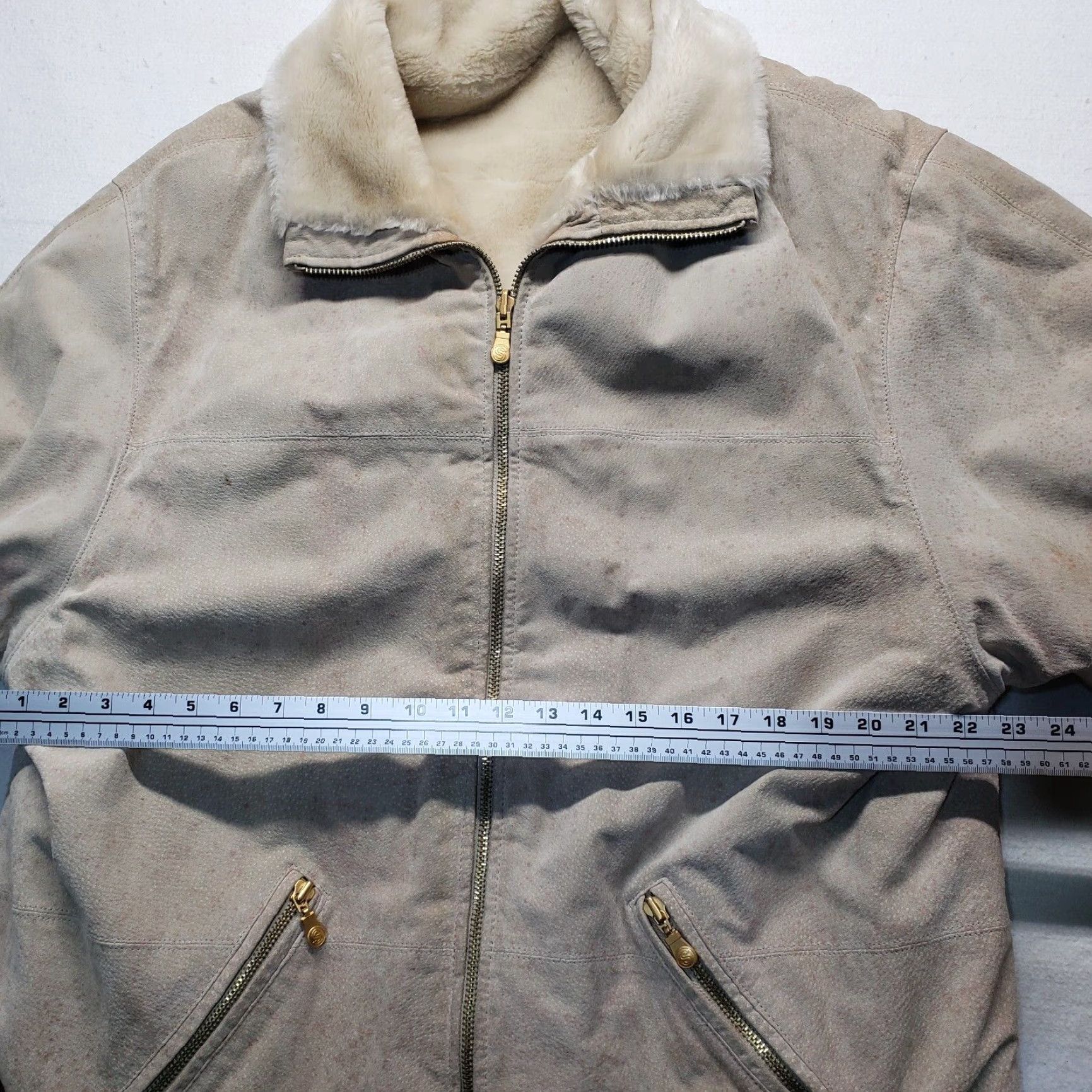 Vintage VINTAGE Middlebrook Park Leather Suede Coat Jacket Long Animal Print Faux Fur Lined Women's XL Brown Fall Winter Size XL / US 12-14 / IT 48-50 - 5 Thumbnail