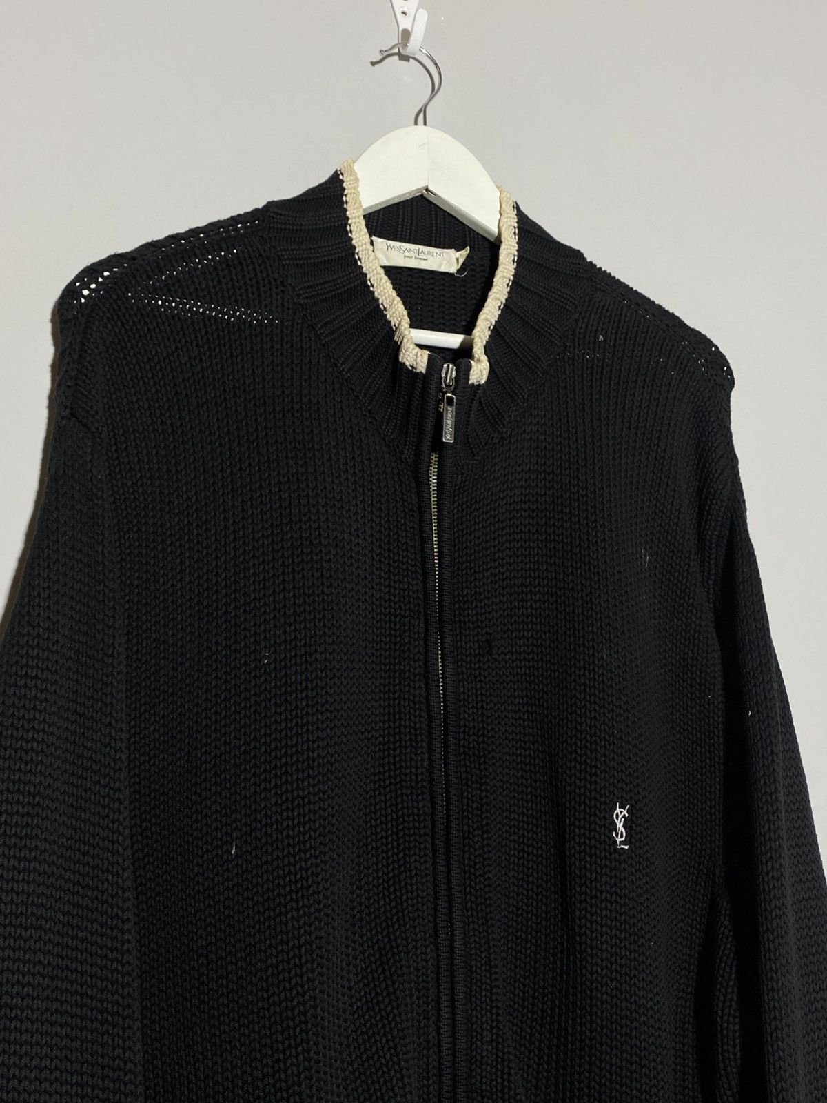 Yves Saint Laurent Vintage YSL Yves Saint Laurent Full Zip Knit Sweater Size US XXL / EU 58 / 5 - 3 Thumbnail