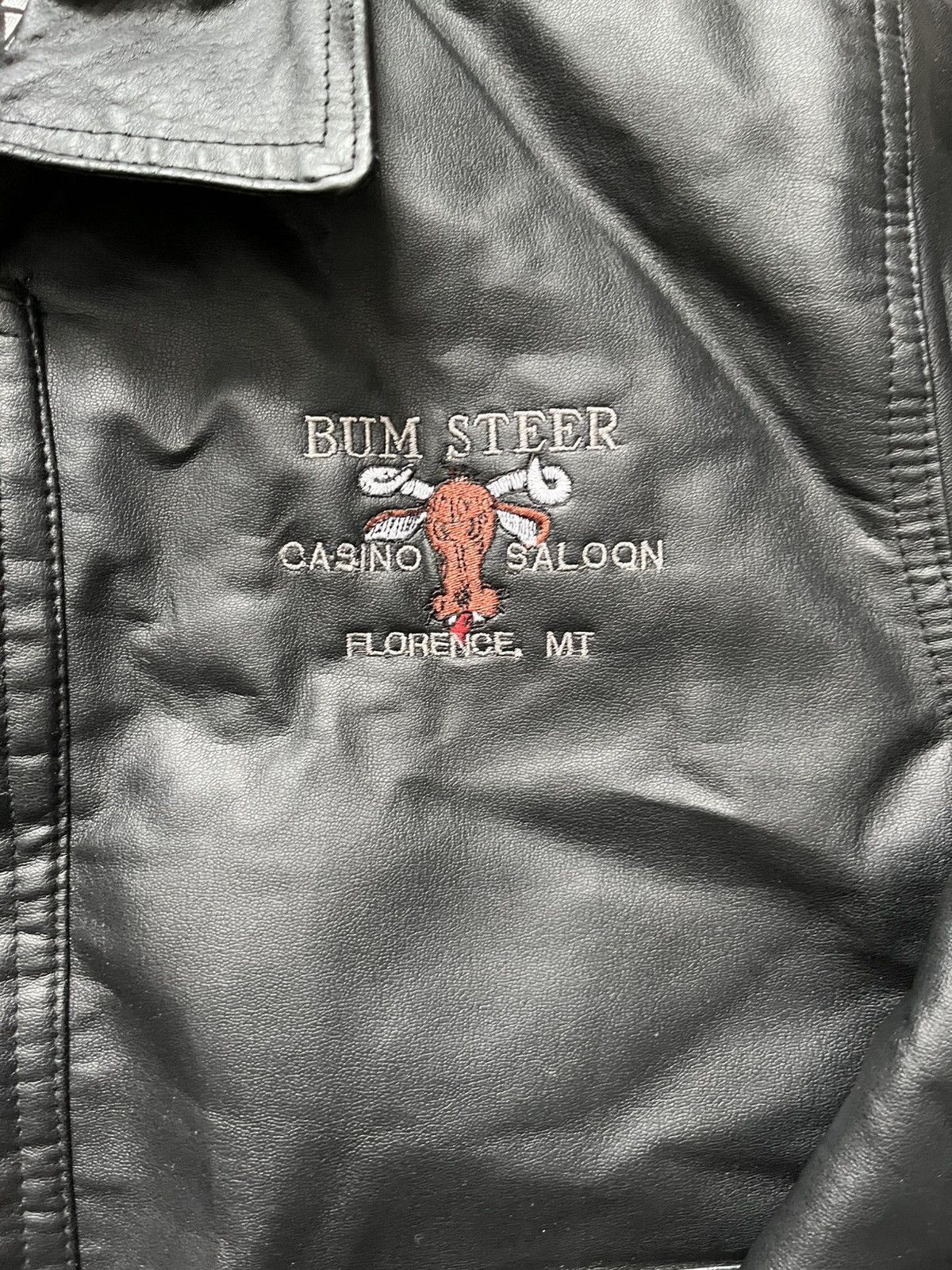 Vintage Vintage Bum Steer Leather Jacket Size US L / EU 52-54 / 3 - 9 Thumbnail