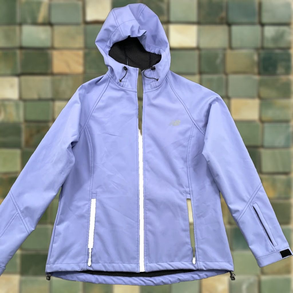 New Balance New Balance Windbreaker Jacket Women Large Lilac Sports Training Running Outdoor Size L / US 10 / IT 46 - 1 Thumbnail
