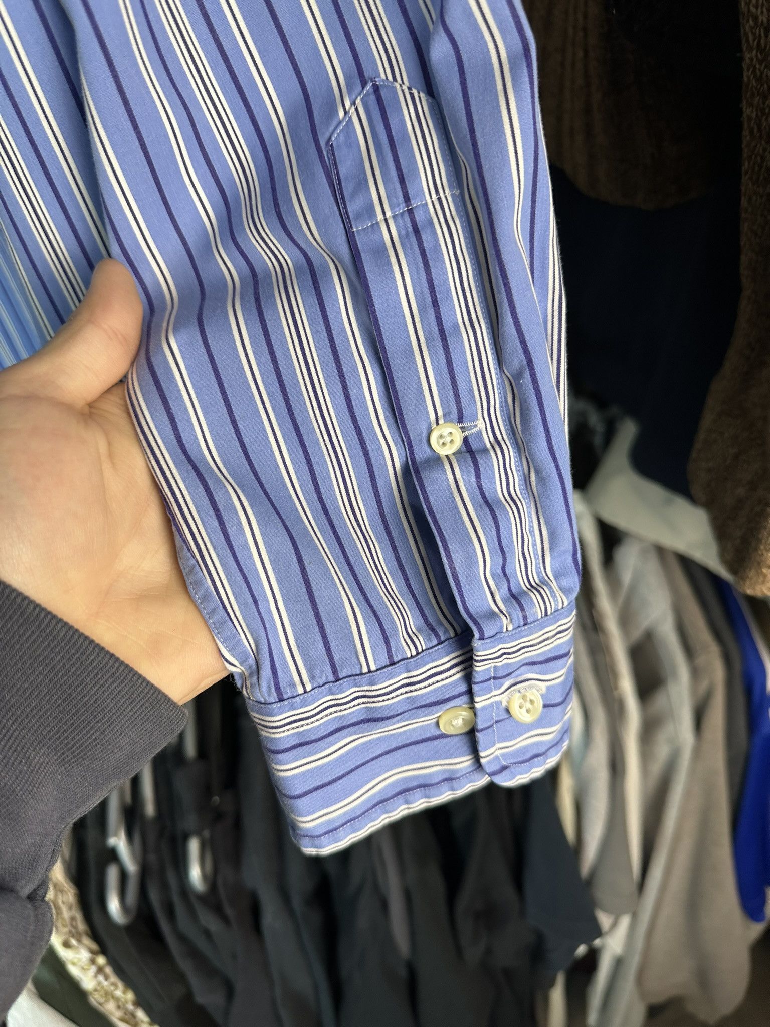 Polo Ralph Lauren Vintage Polo Ralph Lauren Stripped Button Up Shirt Size US XL / EU 56 / 4 - 14 Thumbnail