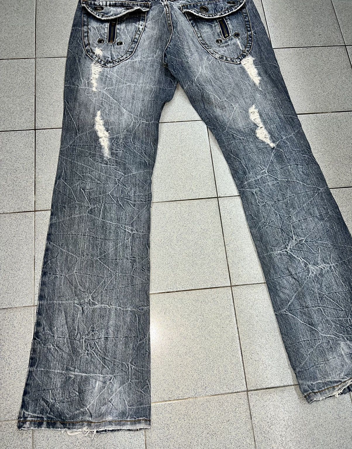 Japanese Brand × semanticdesign SEMANTIC DESIGN FLARED JEANS Size US 33 - 13 Thumbnail