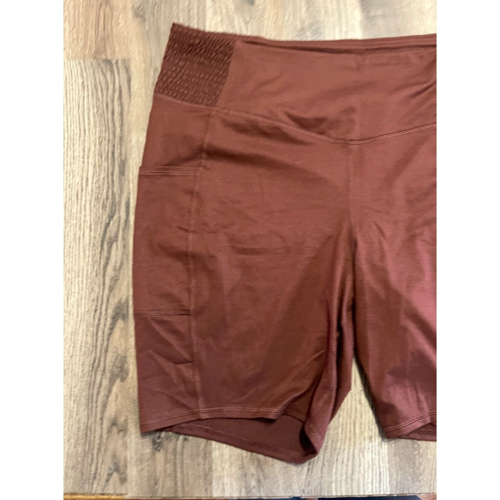 Vintage Maurices Women's Plus 2X Shorts Brown Legging Pull On Casual Modern Athletic Size 40" / US 18 - 3 Thumbnail