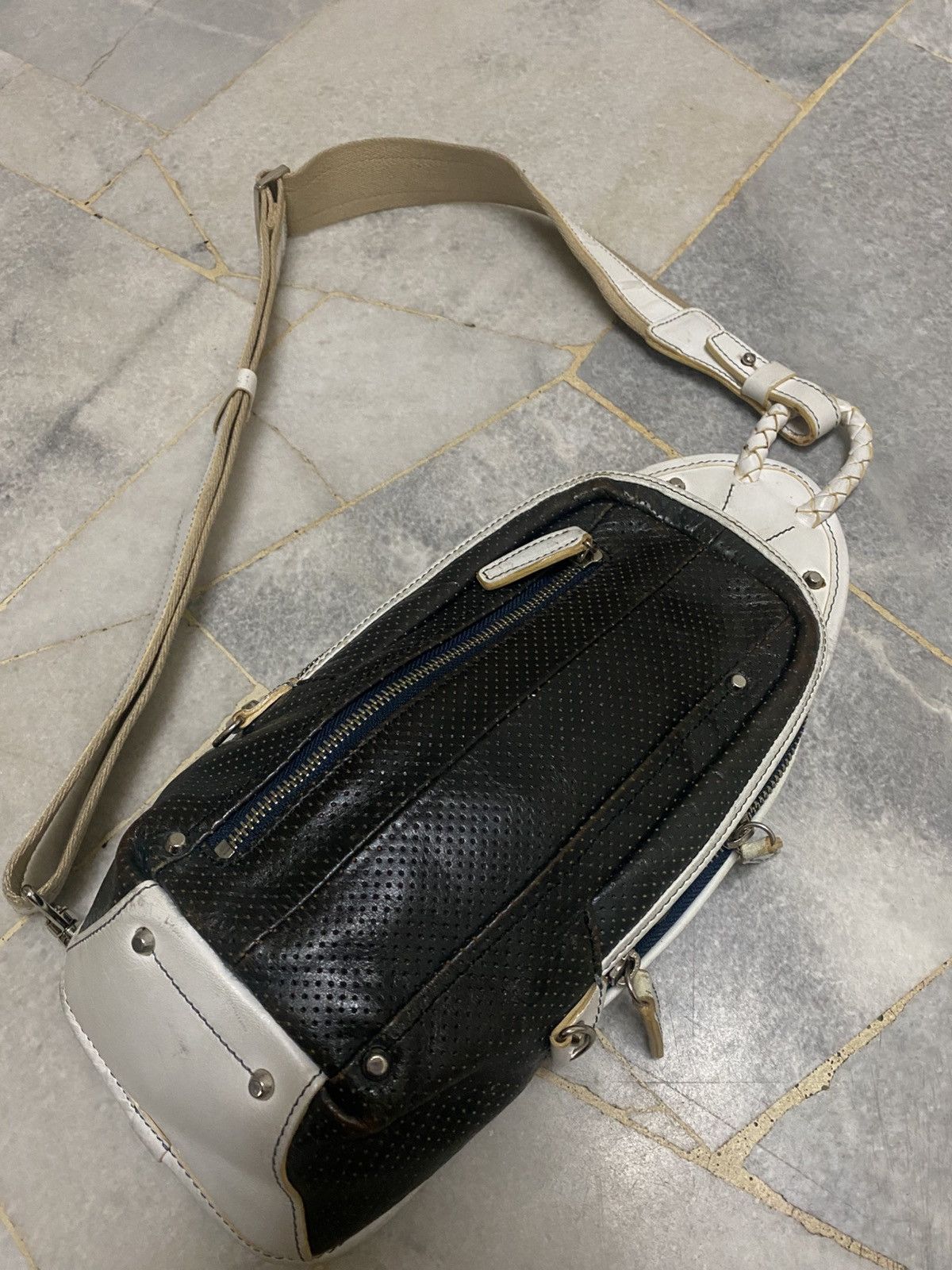 Japanese Brand Kiefer Neu Two Way Leather Craft Japan Crossbody Bag Size 32 - 2 Thumbnail