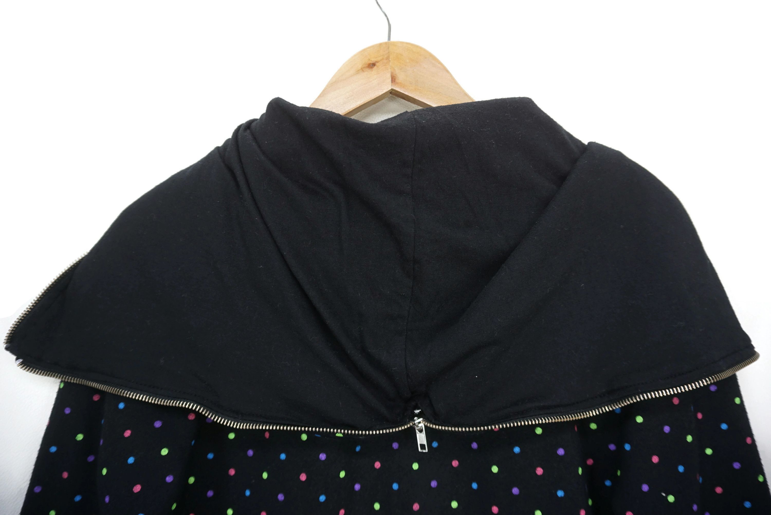 Japanese Brand Up Smile Japan Full Zip Polka Dot Hoodie Fun Sweatshirt Size S / US 4 / IT 40 - 10 Thumbnail