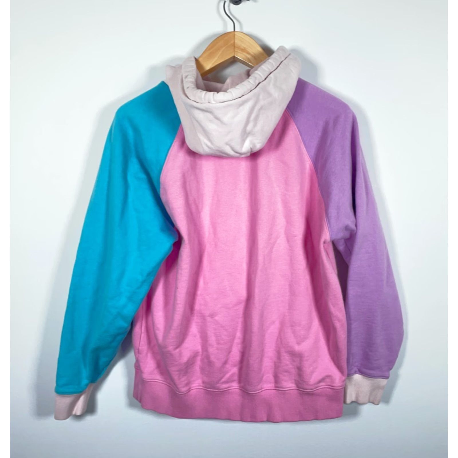 Teddy Fresh Teddy Fresh Color Block Hoodie Adult Medium Pink Purple Sweatshirt Heavyweight Hoodie Size US M / EU 48-50 / 2 - 2 Thumbnail