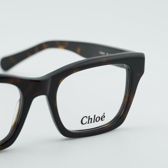 Chloe Chloe CH0242O 002 Eyeglasses Havana 51mm Rectangle Frame Size ONE SIZE - 2 Thumbnail