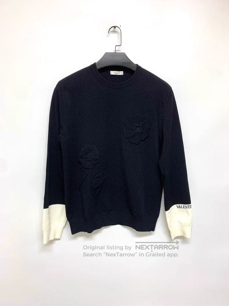 Valentino Valentino Rose black long sleeves Size S / US 4 / IT 40 - 1 Thumbnail