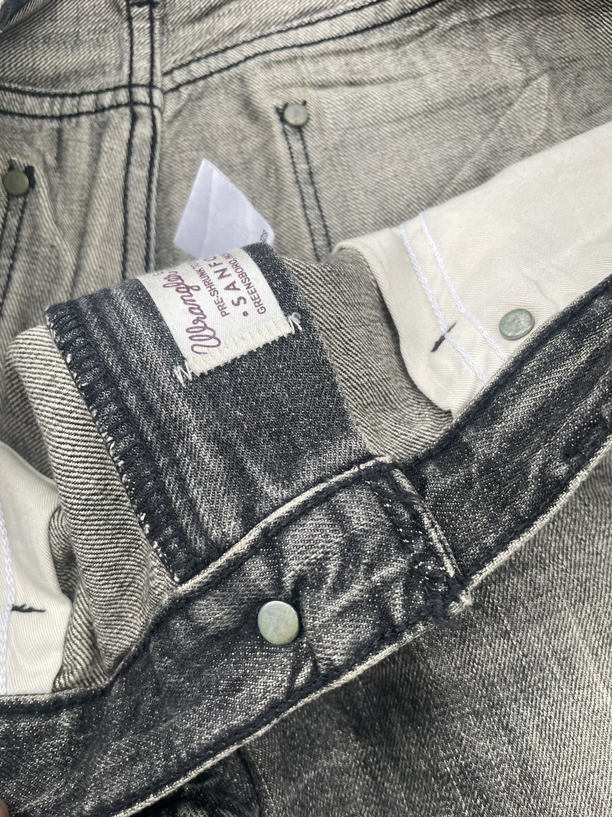 Vintage × Wrangler Vintage 90’s Wrangler Faded Distresed Size US 34 / EU 50 - 20 Thumbnail