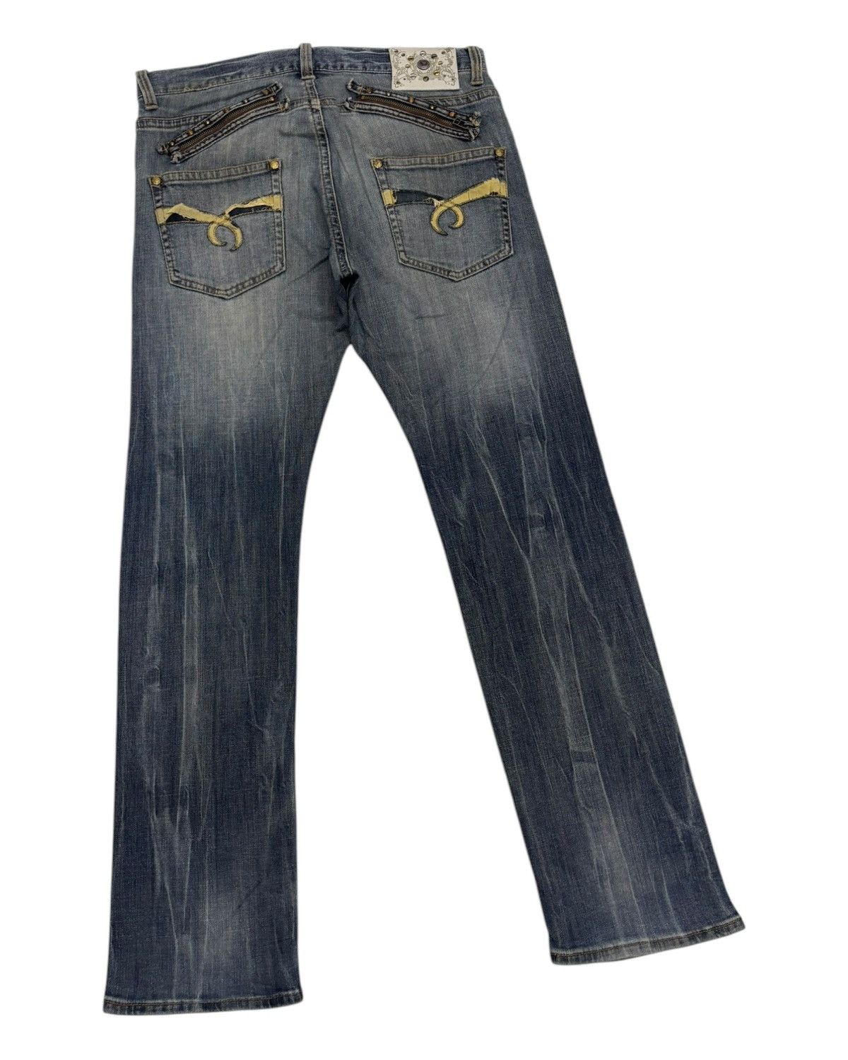 Hysteric Glamour VINTAGE JAPANESE BRAND VILLAND CLAWMARK DISTRESS DENIM JEAN Size US 36 / EU 52 - 4 Thumbnail