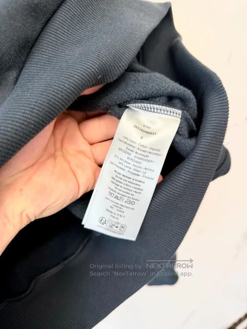 Dior Dior Letter Embroidered Hooded Sweatshirt Size US S / EU 44-46 / 1 - 4 Thumbnail