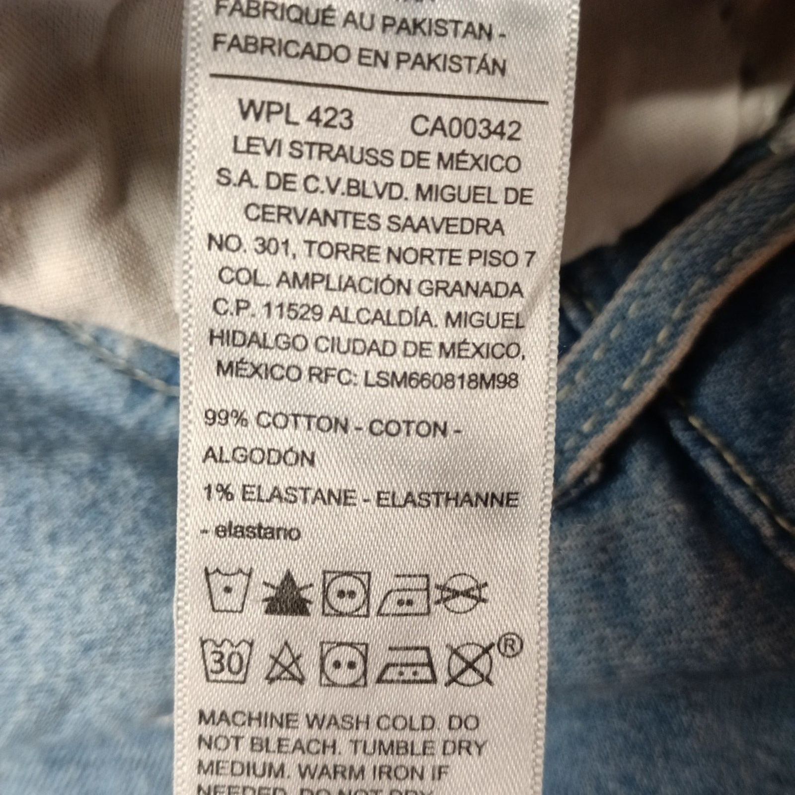 Levi's Levi Strauss Blue Denim Pleated Skirt Women's Size 2 W26 Size 26" / US 2 / IT 38 - 6 Thumbnail