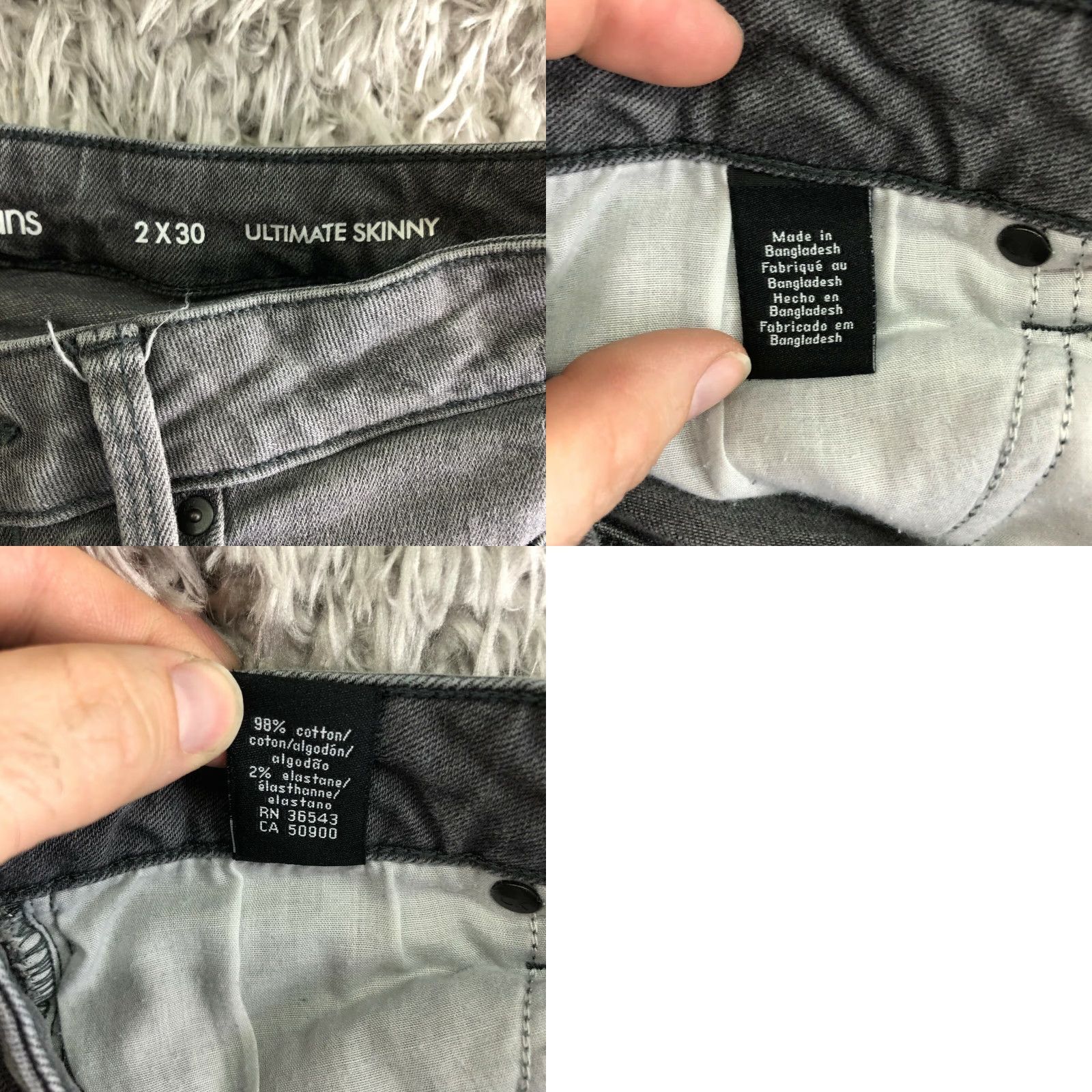 Calvin Klein Calvin Klein Ultimate Skinny Womens Size 2 Low Rise Medium Wash Gray Denim Jeans Size 26" / US 2 / IT 38 - 8 Thumbnail
