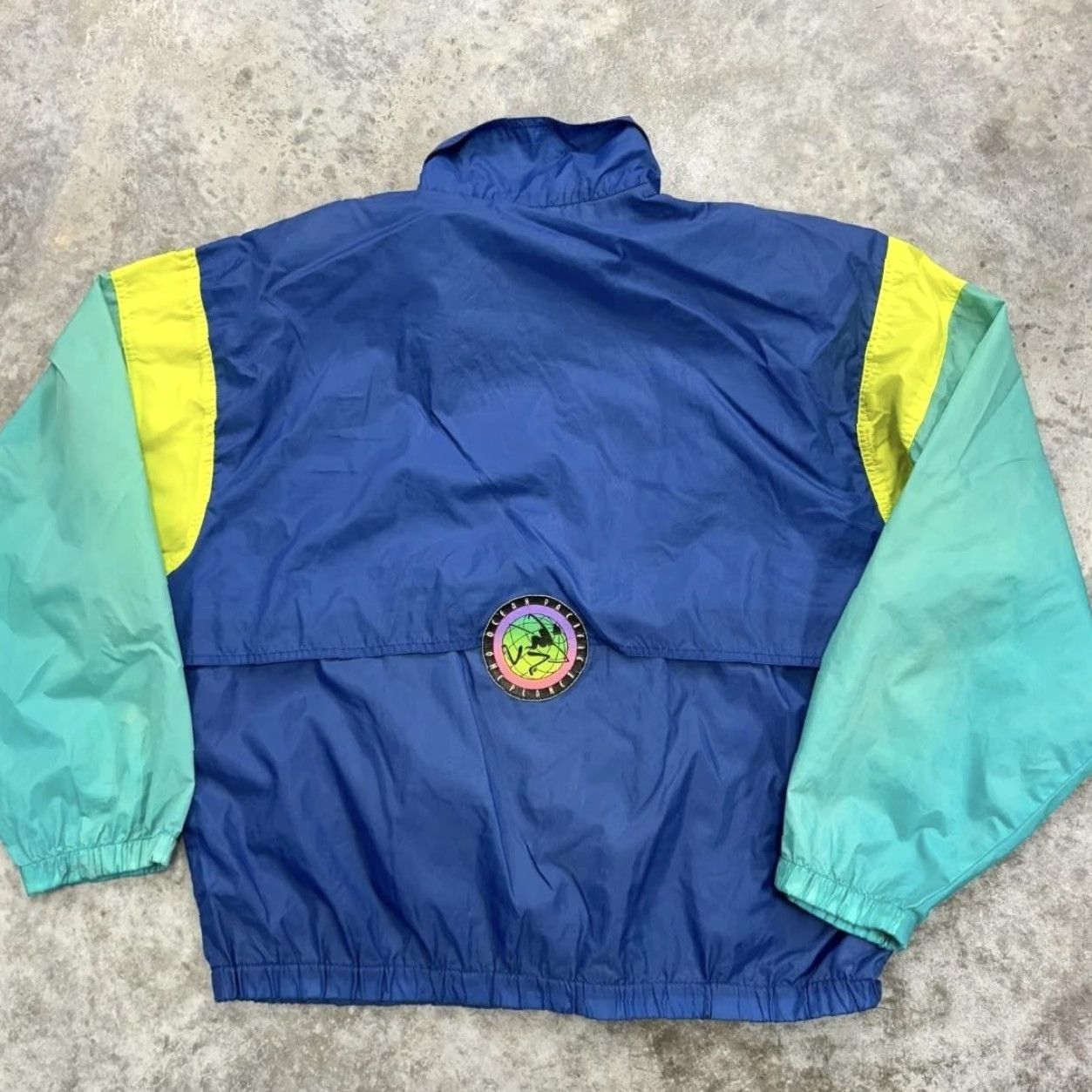 Ocean Pacific VINTAGE Ocean Pacific Jacket Mens M Blue Windbreaker 90s Surf Zip Pockets 1/4 Zip Lightweight Nylon Solid Logo Retro 80s Mens Size US M / EU 48-50 / 2 - 4 Thumbnail