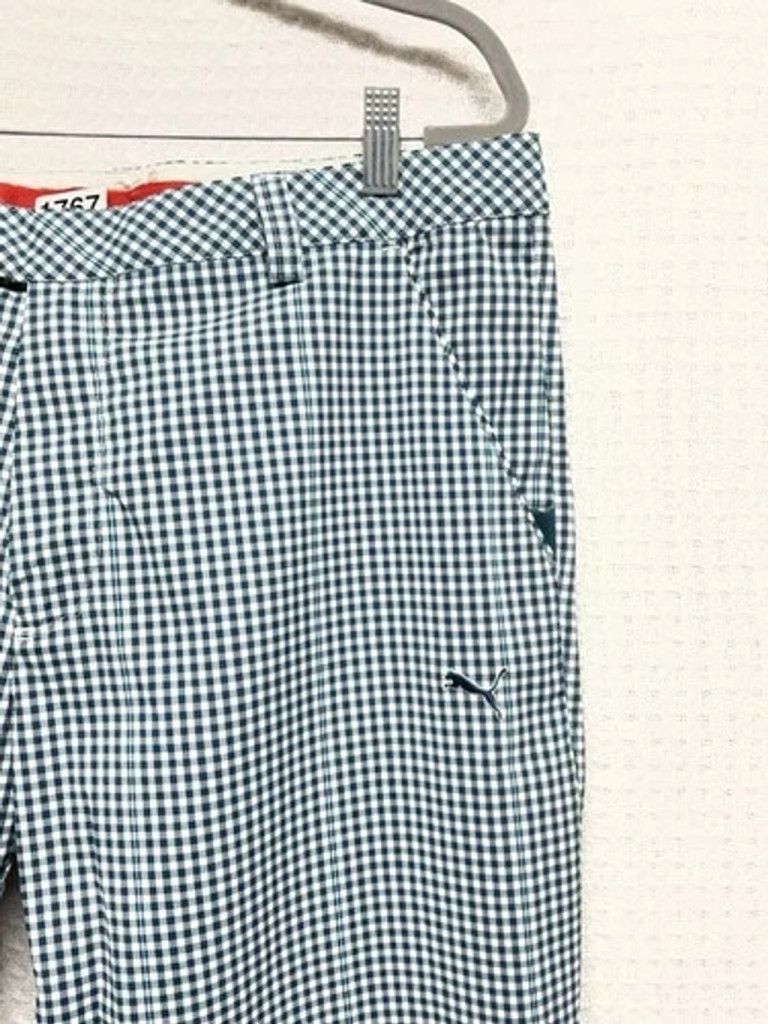 Puma Puma Dry Cell Blue Plaid Tech Golf Straight Pants Men 36/32 Size US 36 / EU 52 - 6 Thumbnail