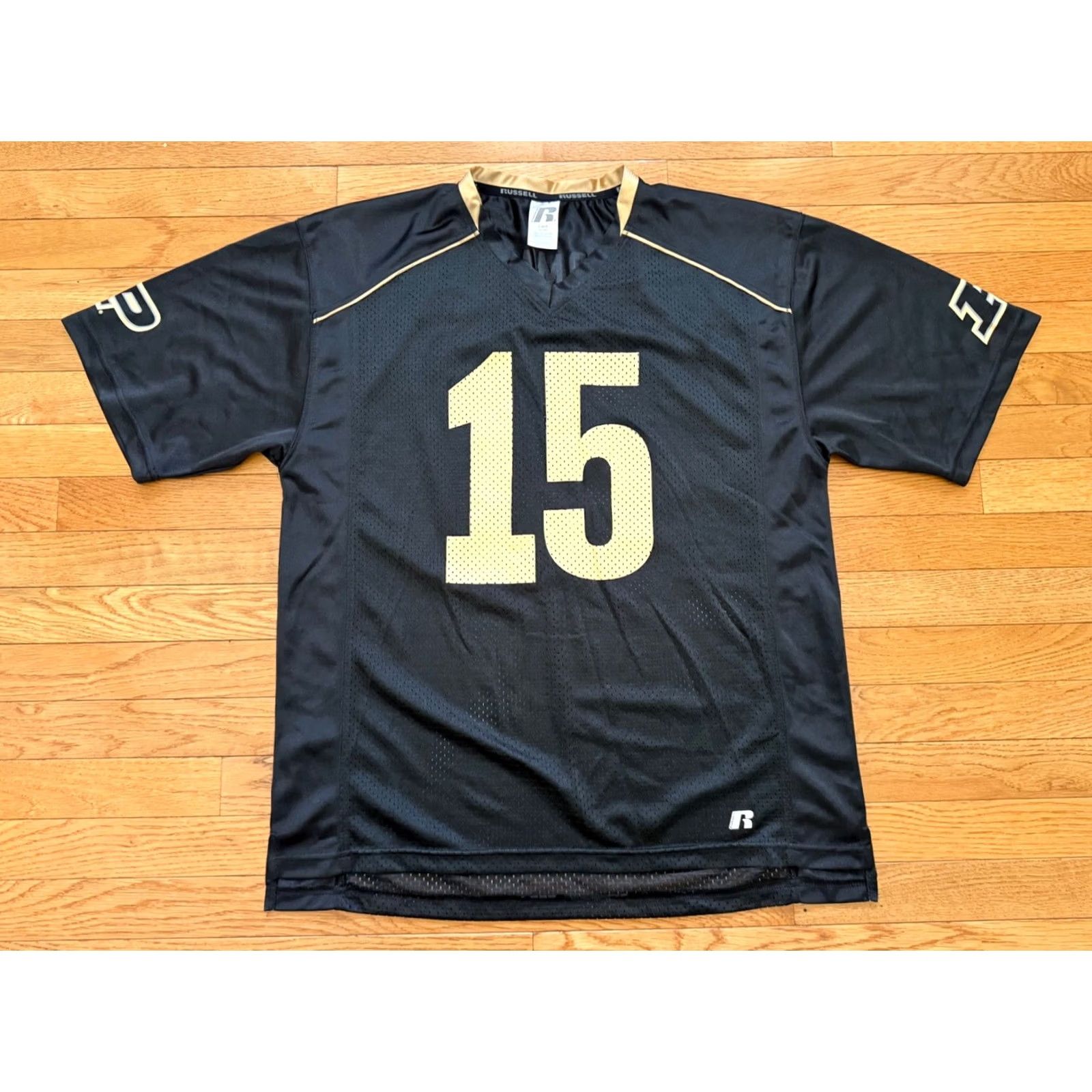 Drew Russell Purdue Boilermakers #15 Logo Mens L Black Jersey T-Shirt Size US L / EU 52-54 / 3 - 2 Thumbnail