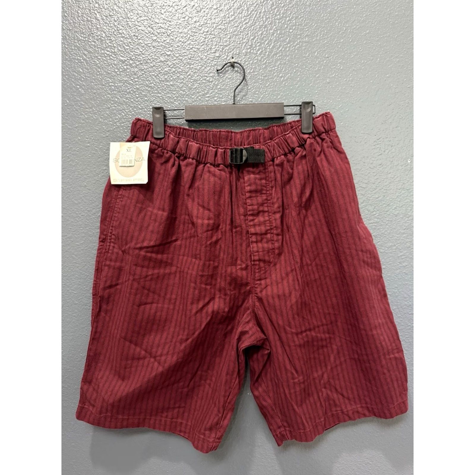 J Brand VINTAGE Brand New Sostanza Shorts XL Red Cotton 90’s Baggy Board Men’s Size US 36 / EU 52 - 4 Thumbnail