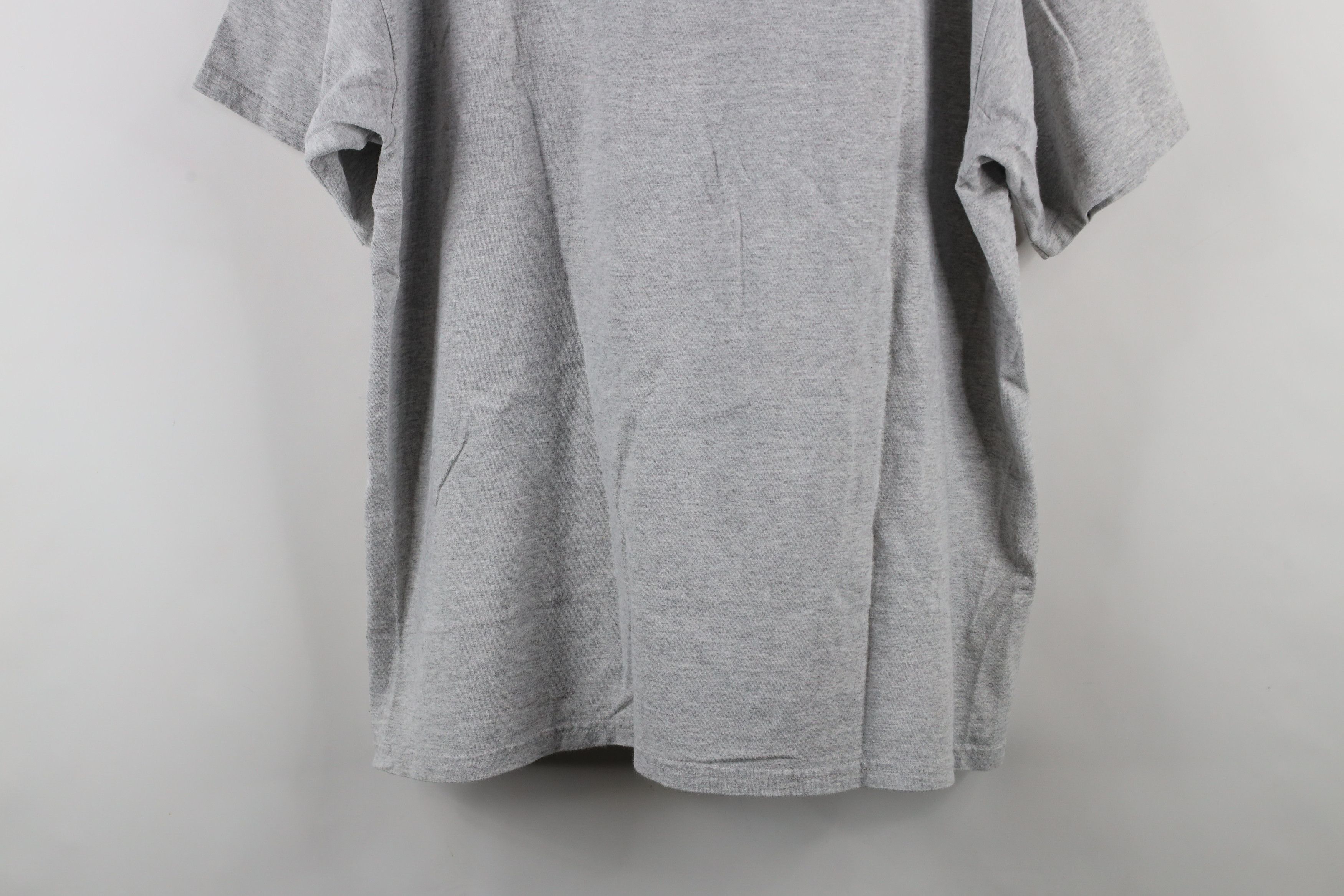 Nike × Vintage Vintage 90s Nike Travis Scott Center Swoosh T-Shirt Gray Size US L / EU 52-54 / 3 - 10 Thumbnail