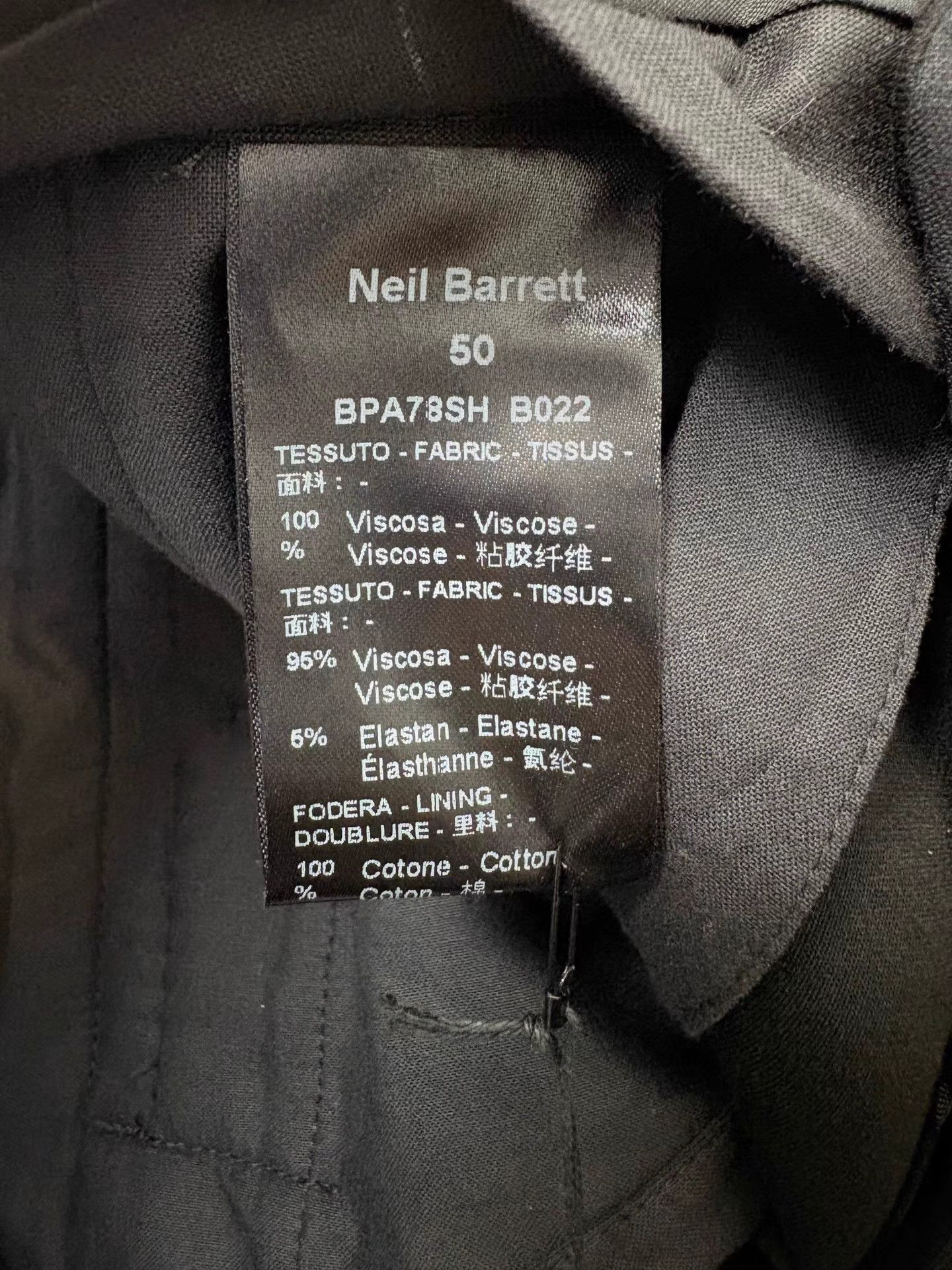 Neil Barrett NEIL BARRETT Black Pants Size US 36 / EU 52 - 4 Thumbnail