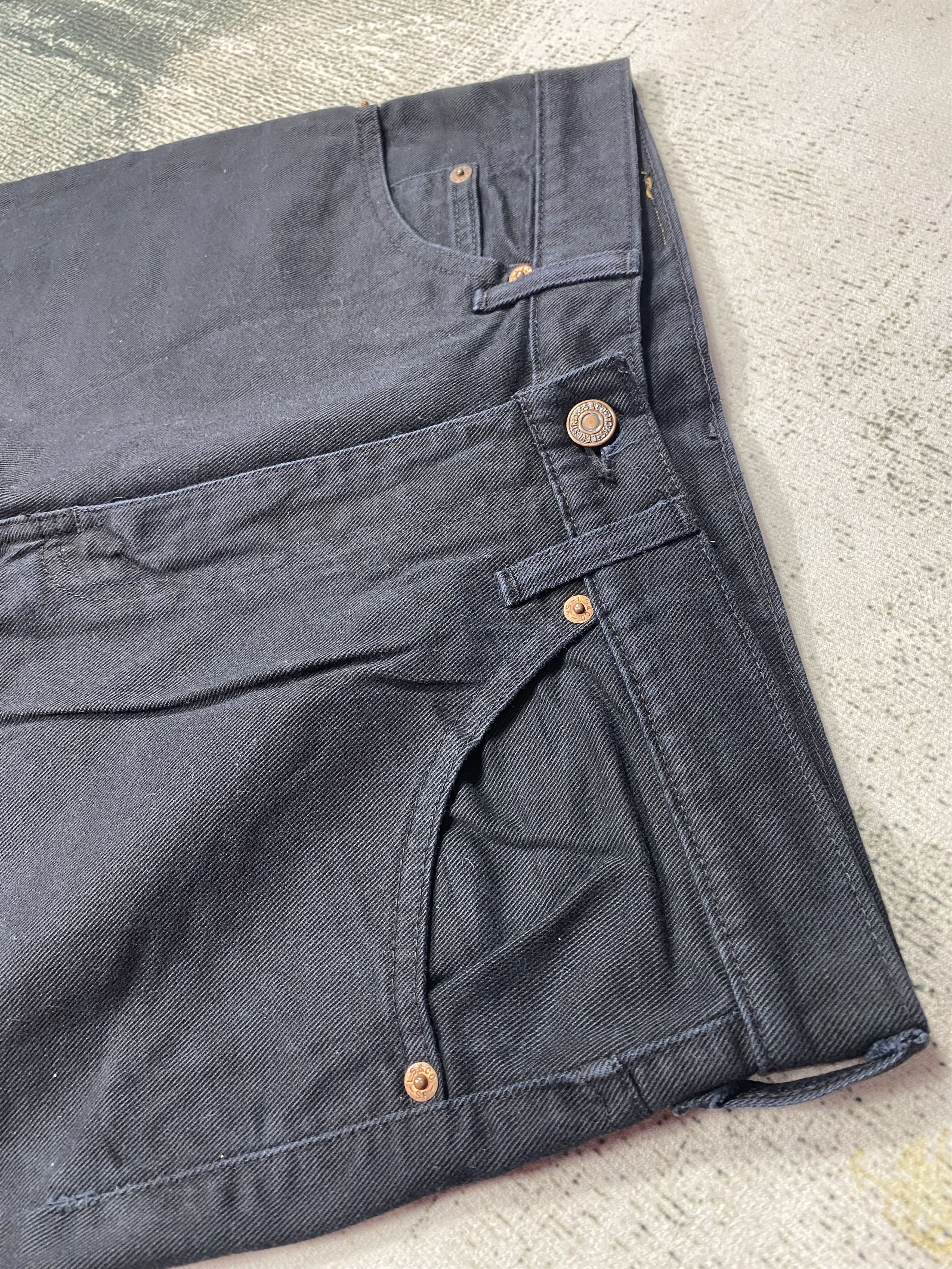 Levi's Levis 517 Jeans Bootcut Super Black Size US 31 - 5 Thumbnail
