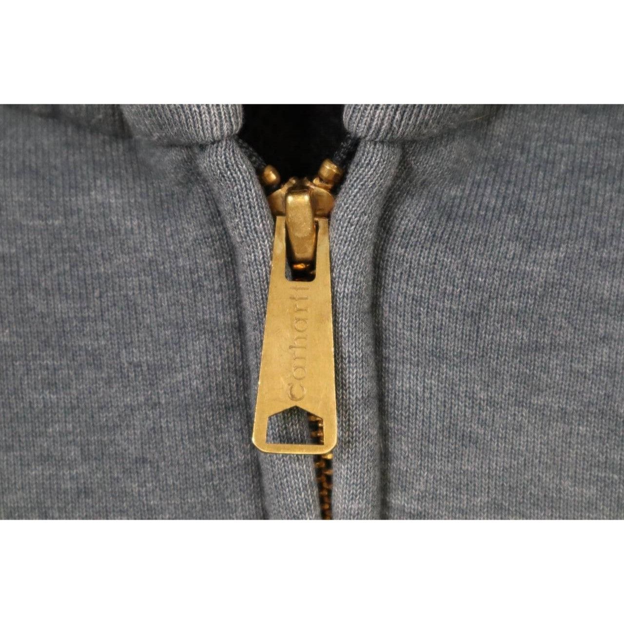 Carhartt Vtg Carhartt Thermal Lined Jacket Hoodie Charcoal Heather Size US XXL / EU 58 / 5 - 6 Thumbnail