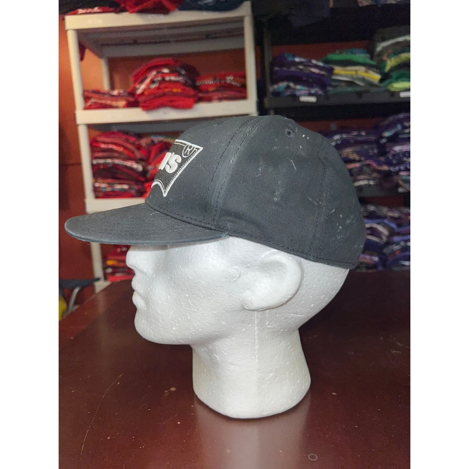 Levi's Levis Hat Snapback Black Logo Emblem Stained Cap OS Size ONE SIZE - 4 Thumbnail