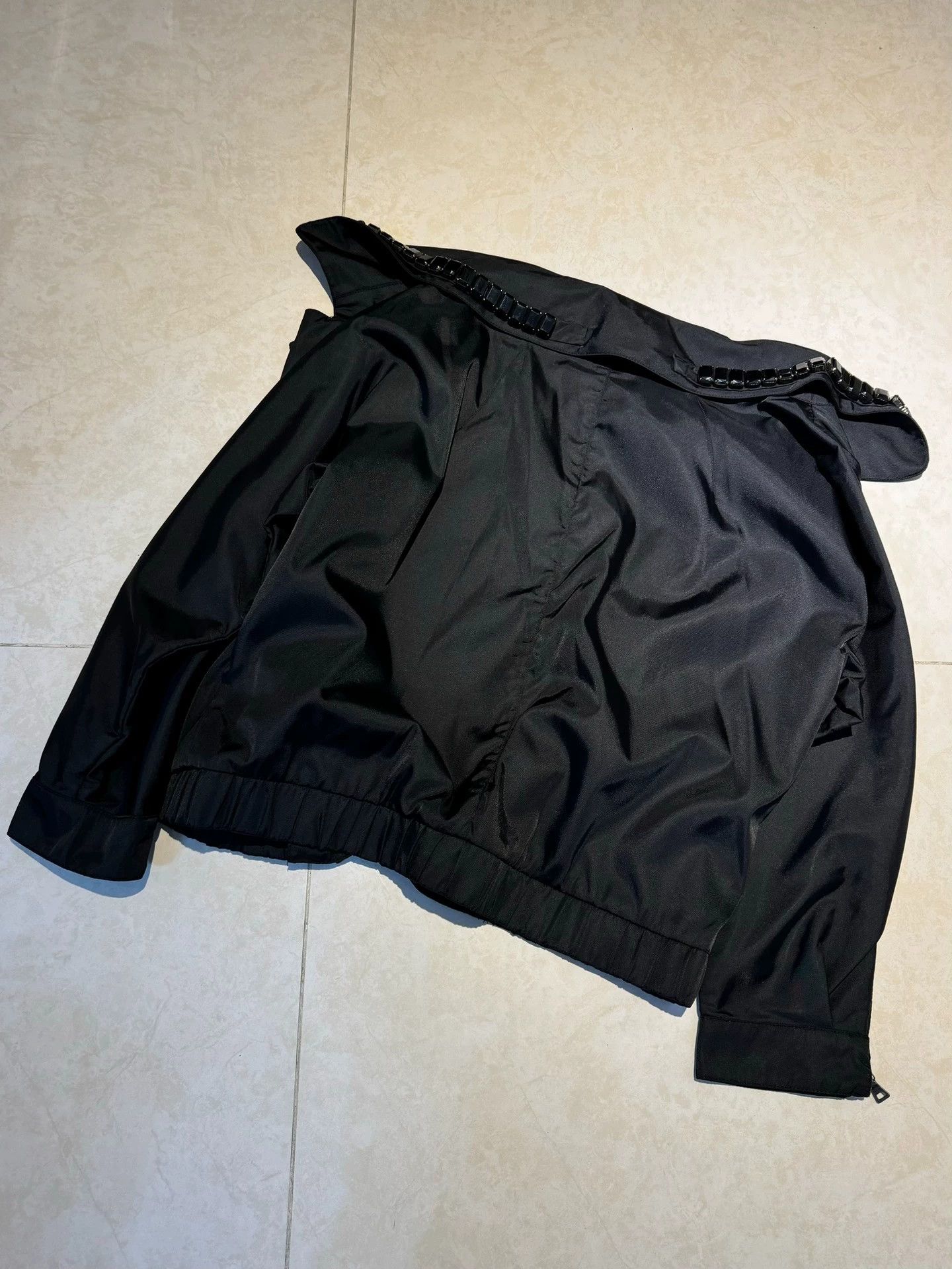Prada Prada Color Block RIRI Zip Black Short Wide 40 Jacket Size S / US 4 / IT 40 - 5 Thumbnail