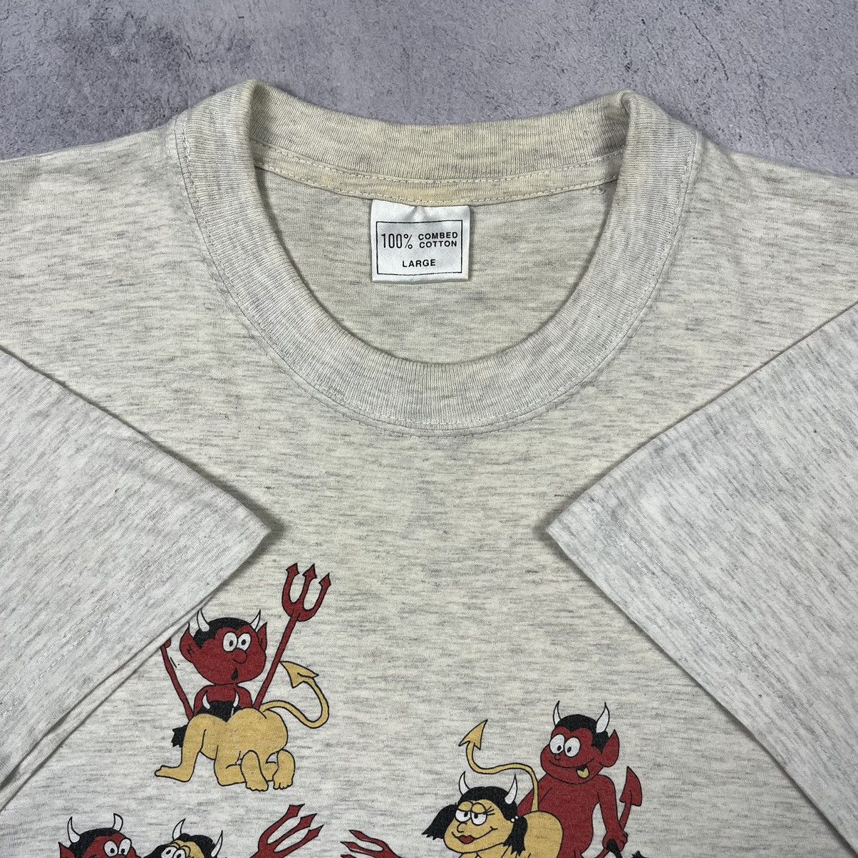 Vintage Vintage Devil Hell sex position humor 18+ tee 90’s Size US L / EU 52-54 / 3 - 5 Thumbnail