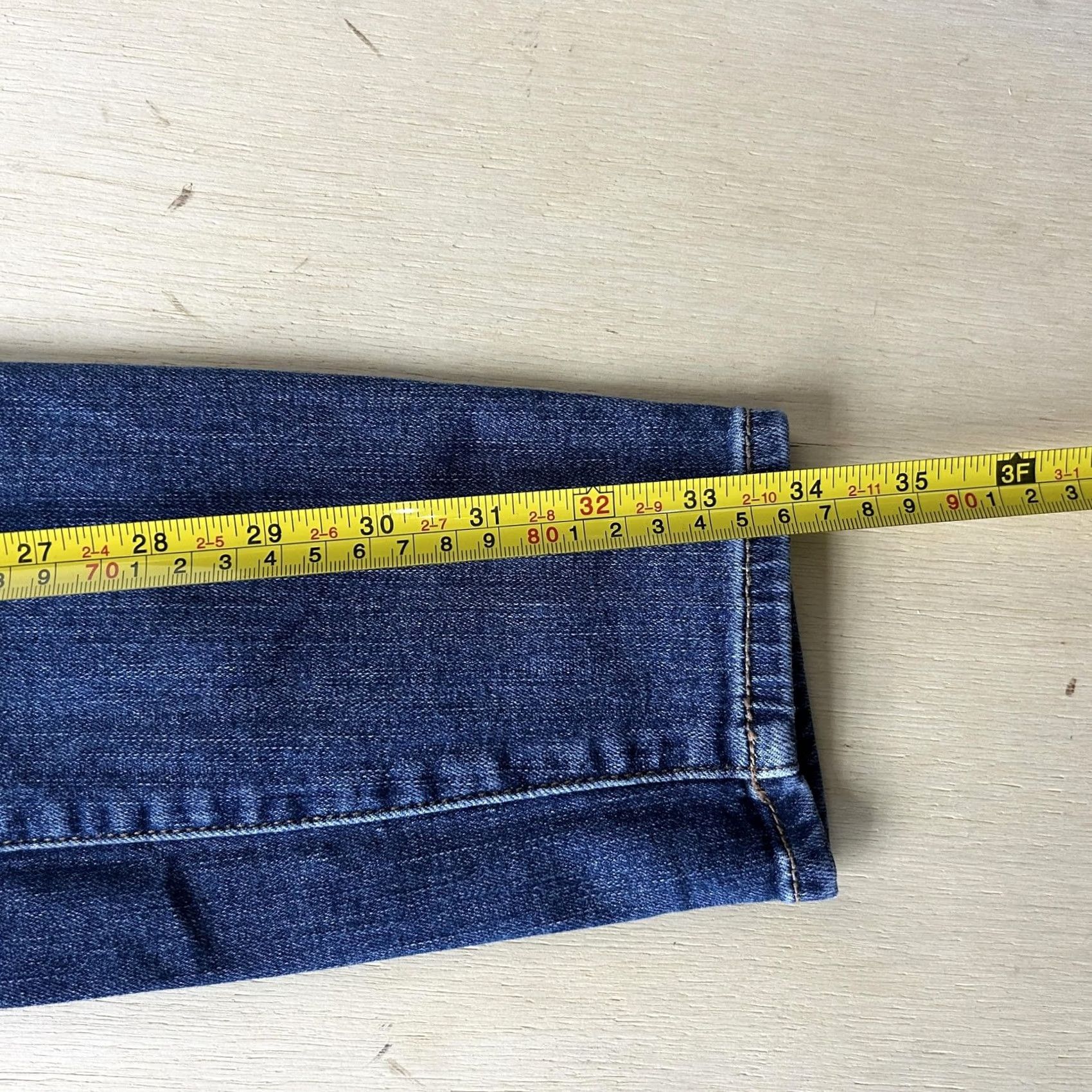 American Eagle Outfitters American Eagle Outfitters Womens 6 Short Blue Distressed Skinny Jeans Size 28" / US 6 / IT 42 - 6 Thumbnail