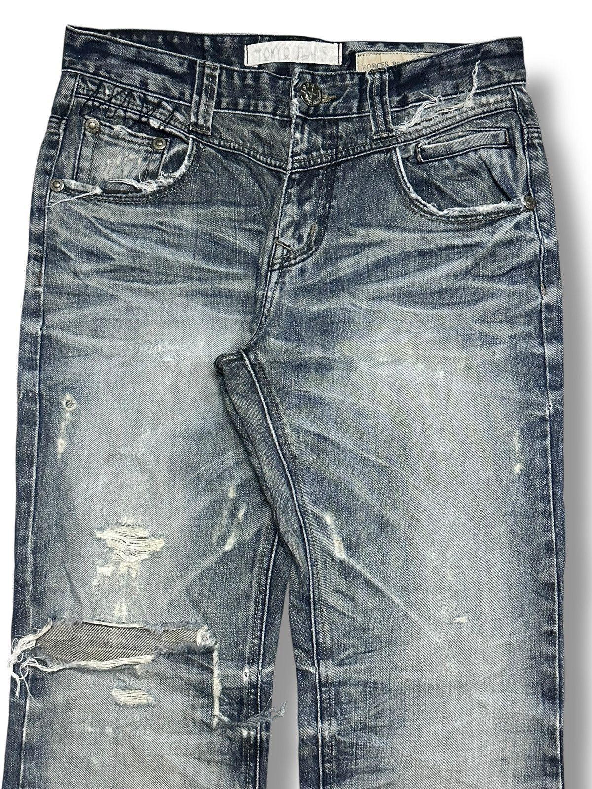 Japanese Brand Tokyo Boulevard Vintage Distressed Embroidered Baggy Faded Size US 32 / EU 48 - 4 Thumbnail