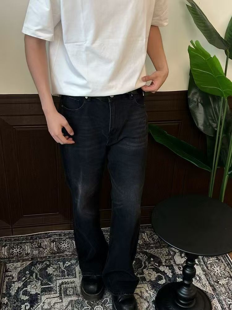 Japanese Brand × Jean High Street Aged Washed Straight Leg Micro Flare Jeans Size US 32 / EU 48 - 2 Thumbnail