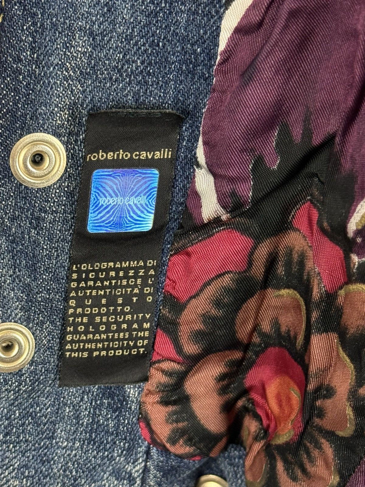 Roberto Cavalli Just Cavalli 2005 Runway Napoleon Denim Jacket Blue IT40 Size S / US 4 / IT 40 - 24 Thumbnail